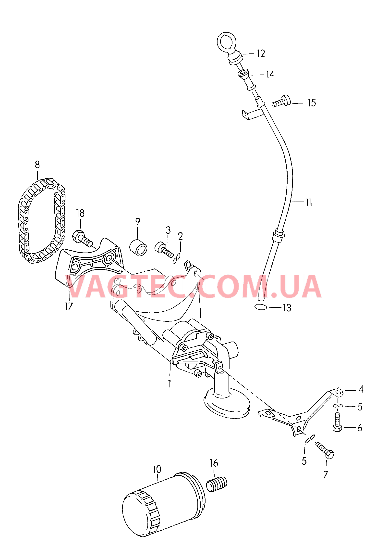 Насос, масляный Фильтр, масляный   F             >> 6H-W-000 800* для SEAT Arosa 2000