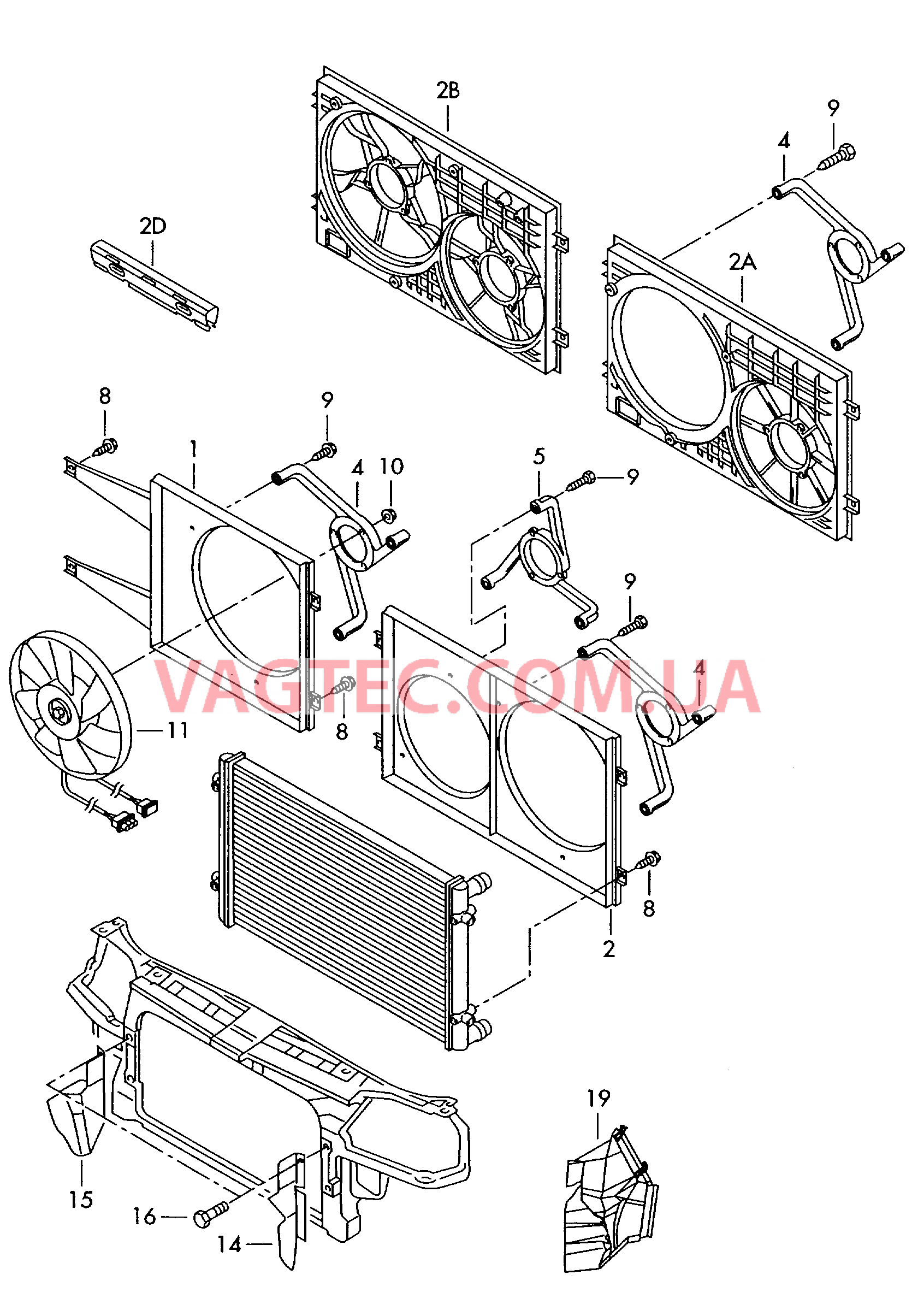 Рамка вентилятора Кронштейн для вентилятора  для SEAT Ibiza 2002-1