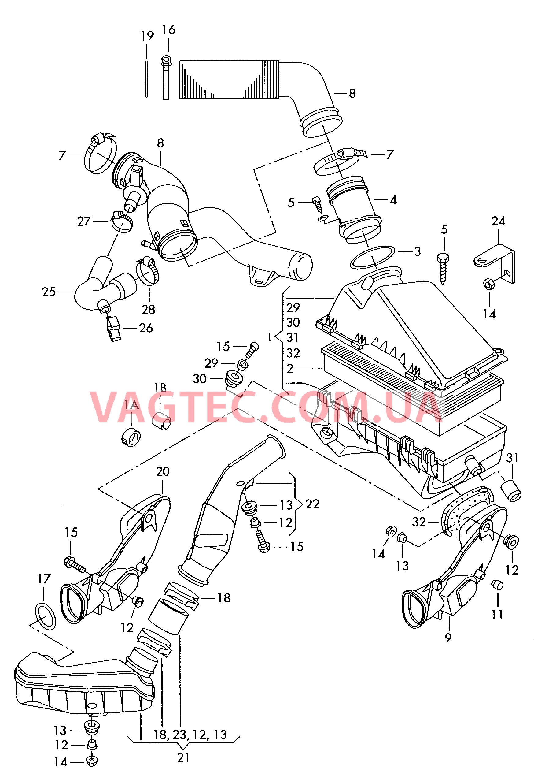 Возд. фильтр с сопутств. деталями  для VOLKSWAGEN Beetle.Cabriolet 2006