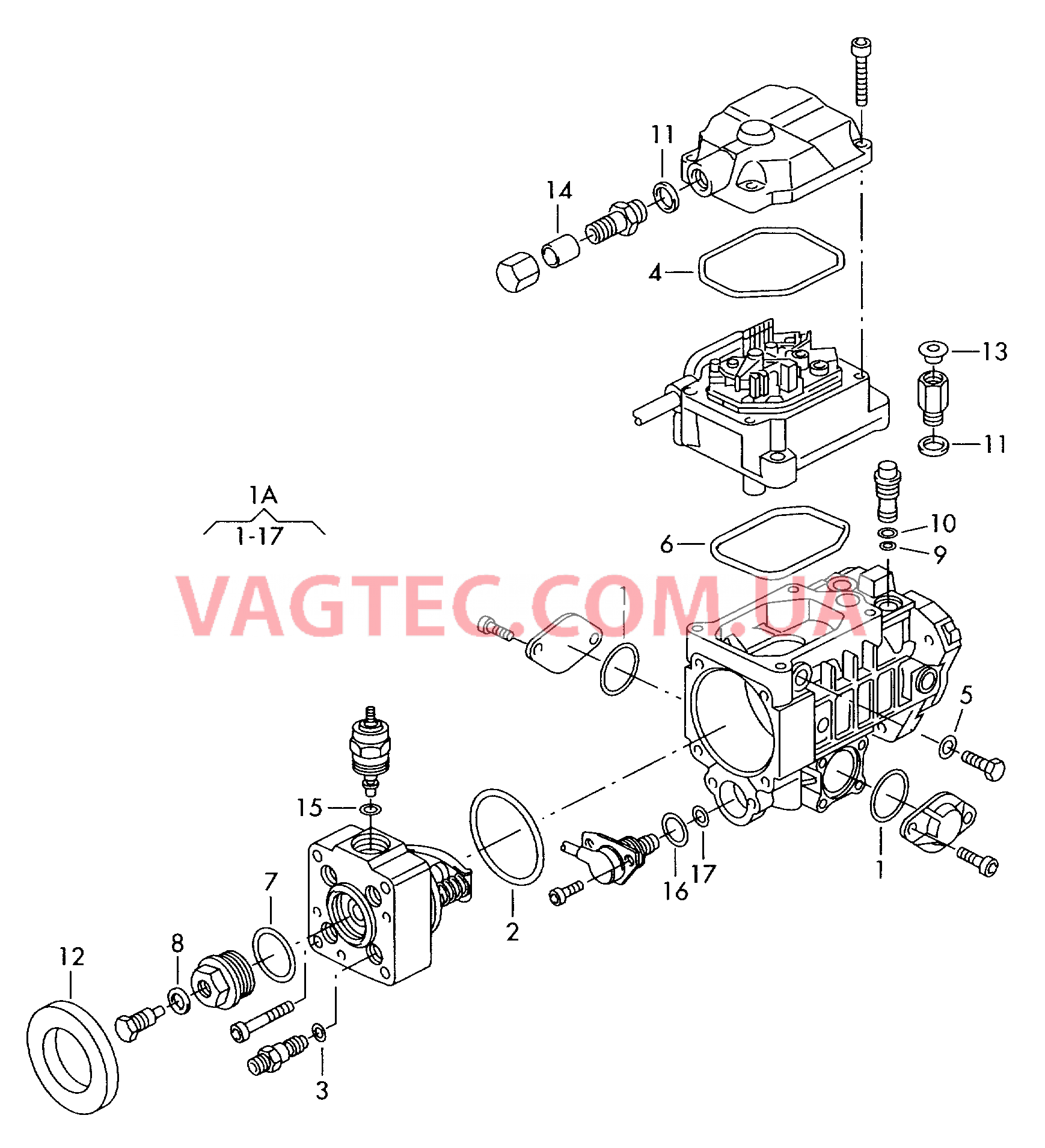 К-т прокладок ТНВД VW GOLF   для VOLKSWAGEN GOLF 2000