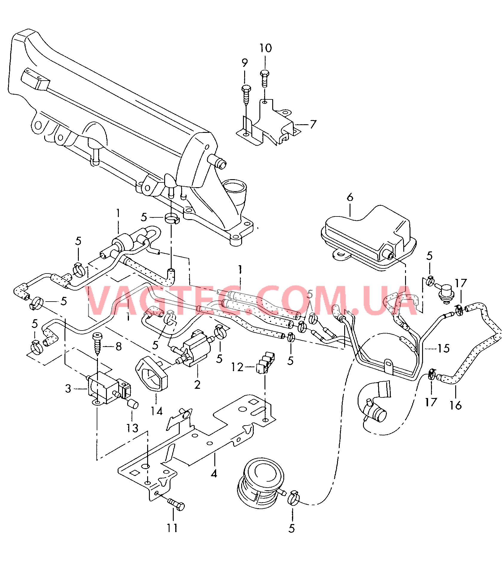 Вакуумная система для а/м с модулем электронной педали акселератора  для SEAT Toledo 2004