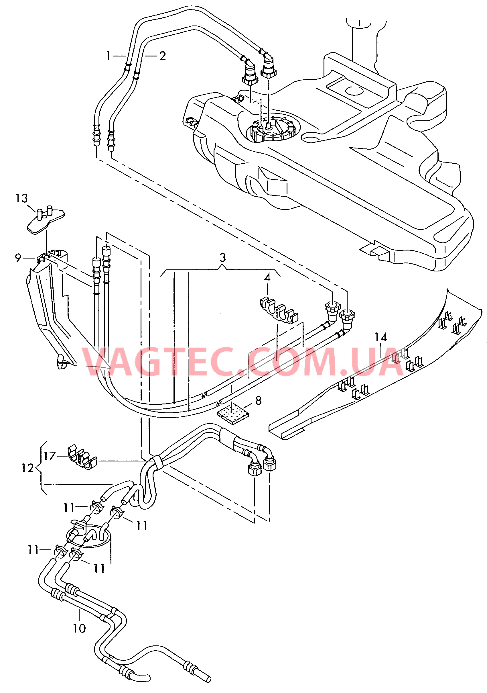 Топливопровод VW GOLF  Топливный фильтр VW GOLF   для VOLKSWAGEN GOLF 2000