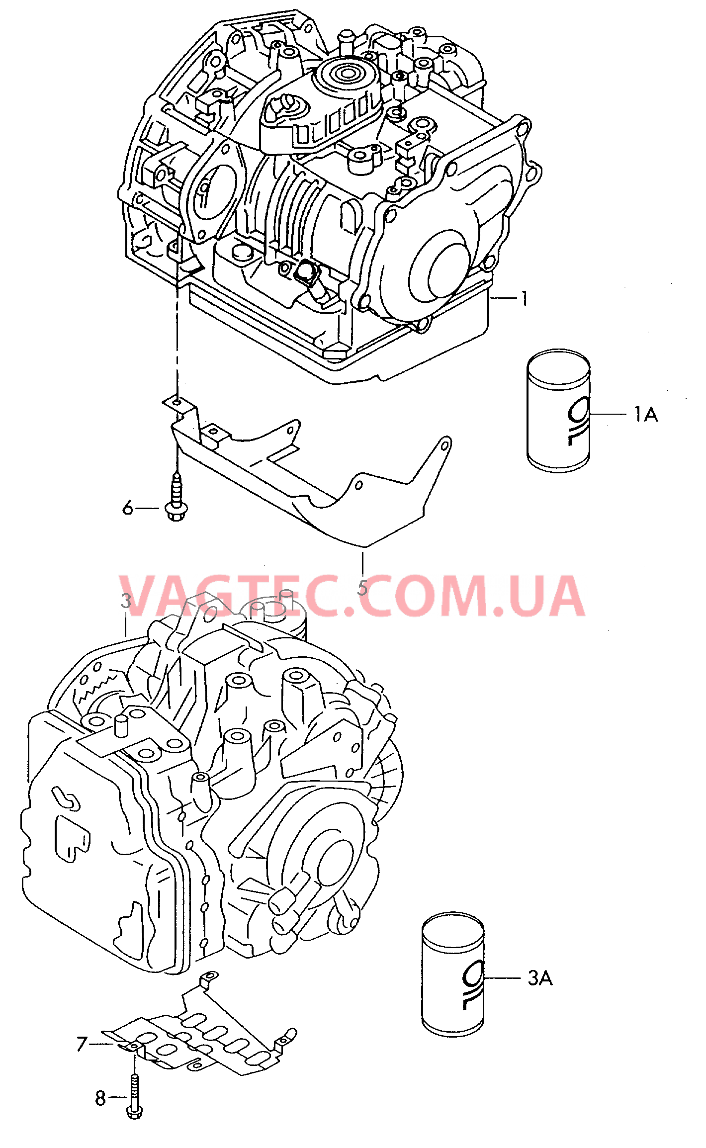 AКП в сборе Защитная панель  для SKODA Octavia 2002