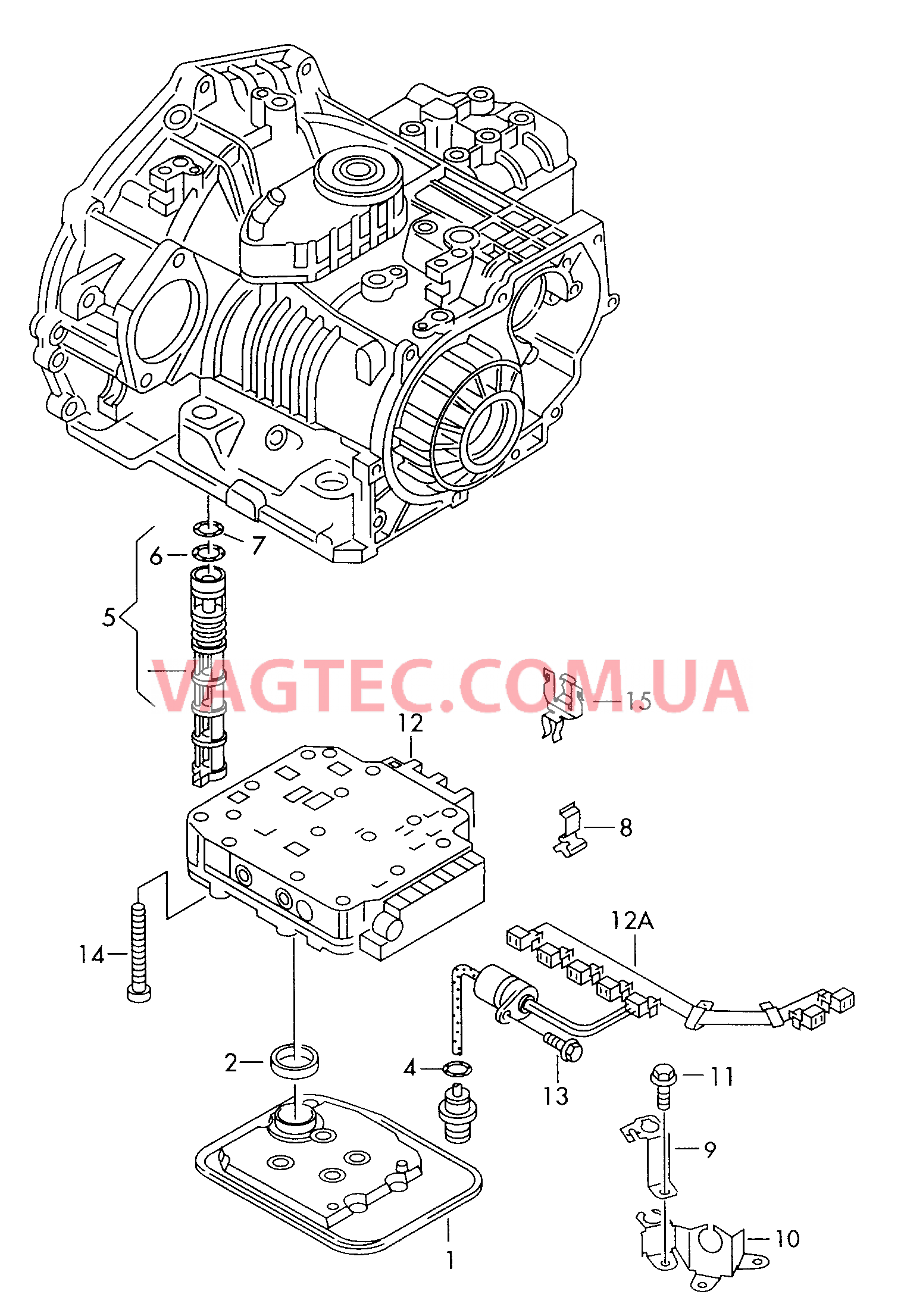 Блок клапанов АКП Фильтр масляный, сетчатый для 4-ступенчатой АКП  для VOLKSWAGEN Bora 2001