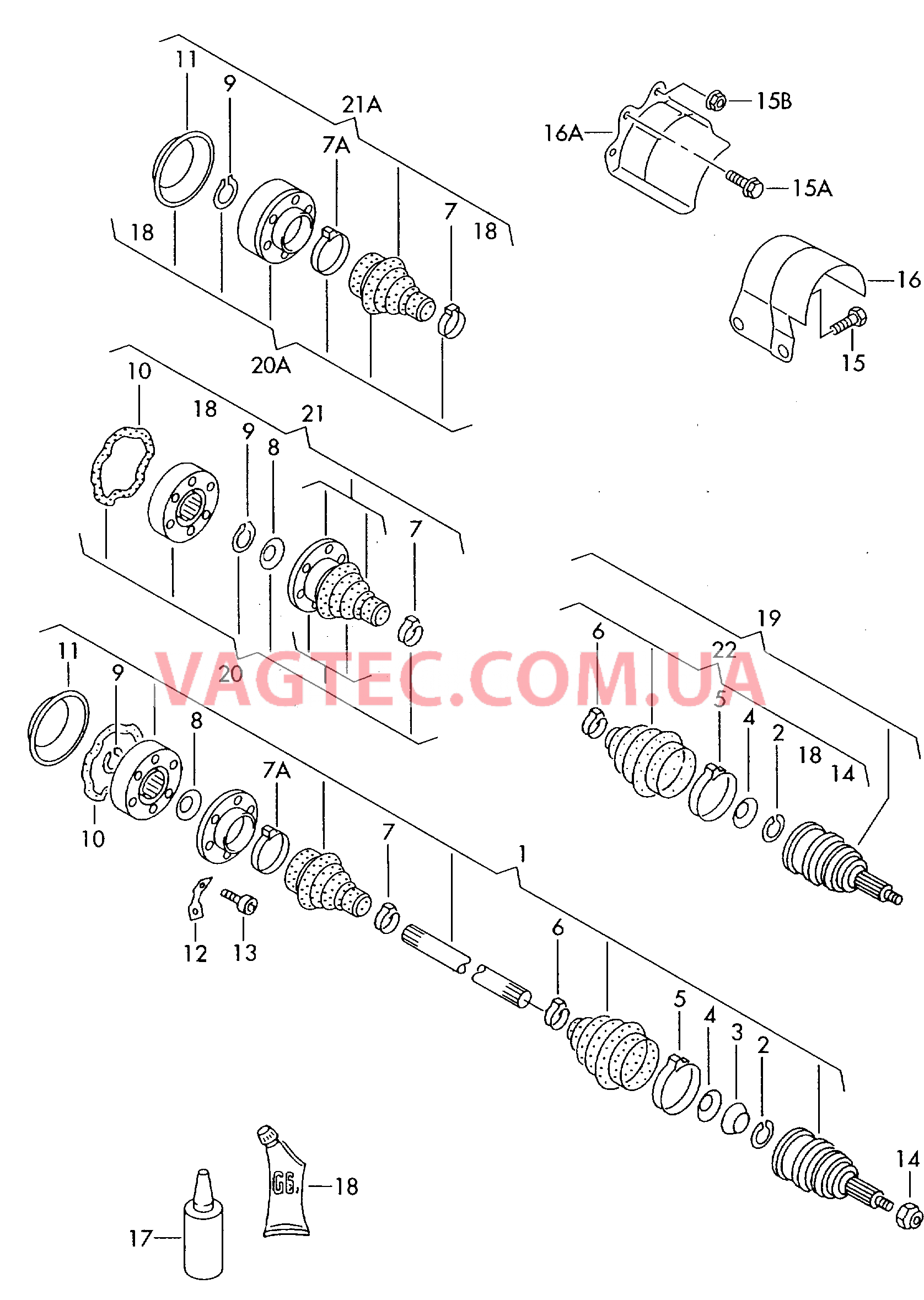 Приводной вал  для SEAT Toledo 2001