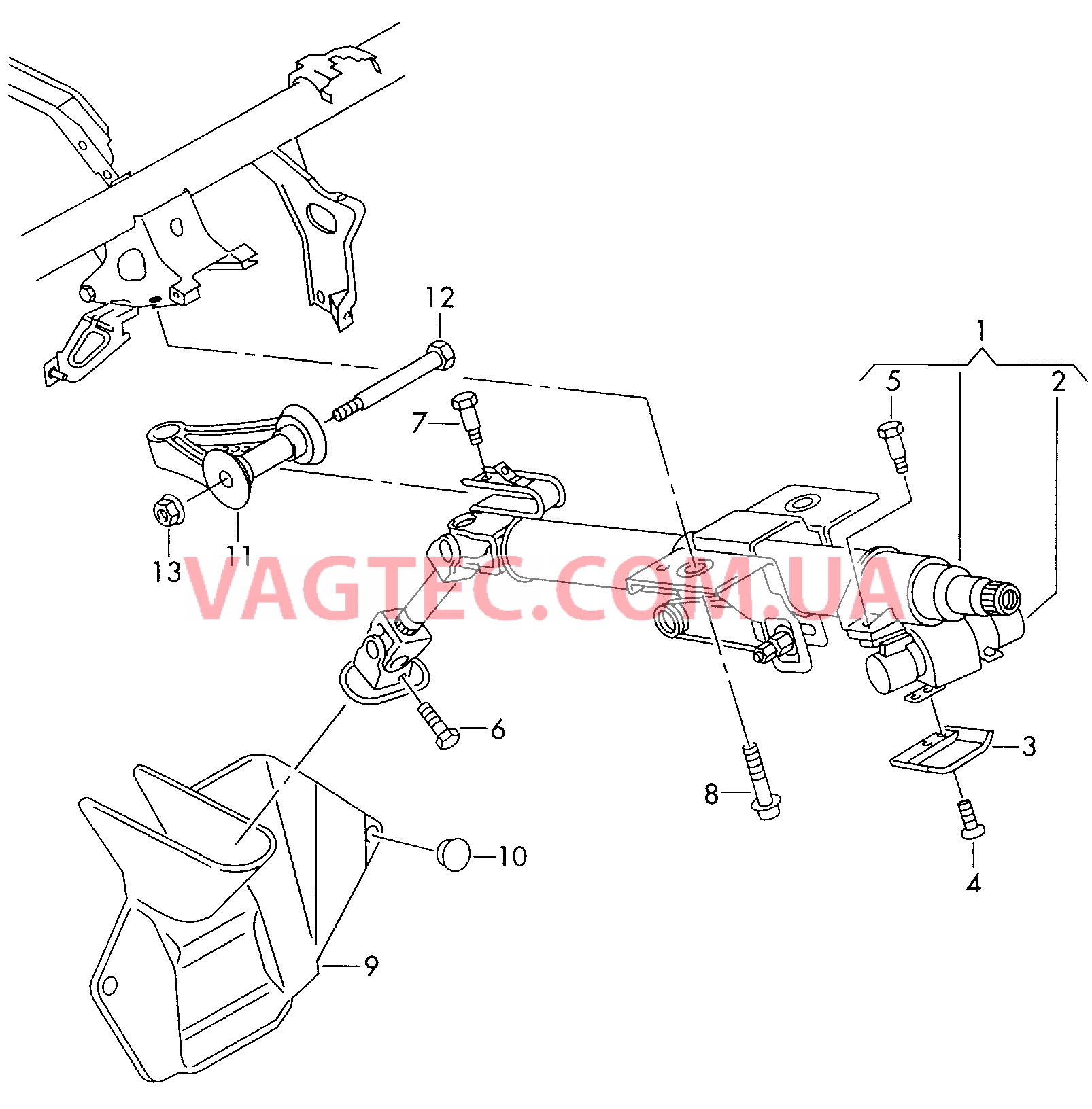 Рулевая колонка  для VOLKSWAGEN Bora 2002