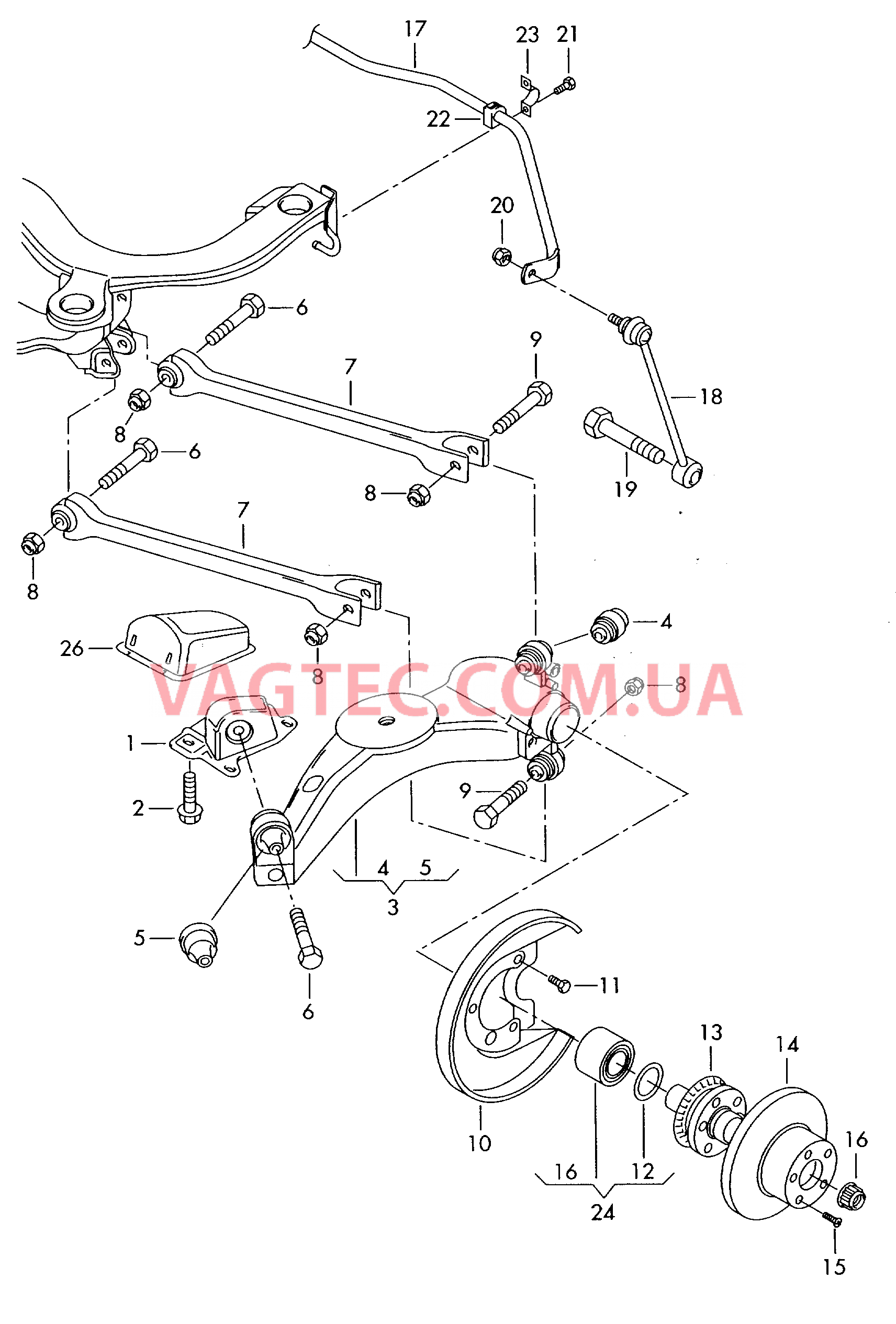 Рычаг подвески VW GOLF  Рычаг подвески, поперечный VW GOLF  Стабилизатор VW GOLF   для VOLKSWAGEN GOLF 2000