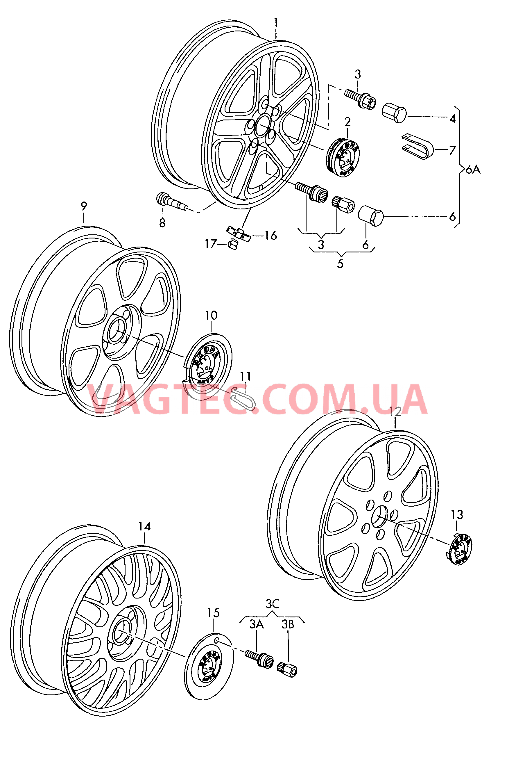 Алюминиевый диск SKODA OCTAVIA   для SKODA Octavia 2000