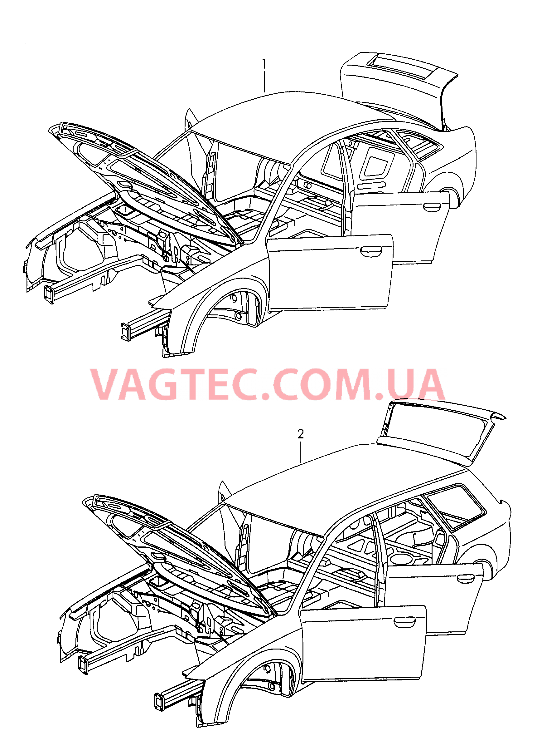 Кузов  для AUDI A6Q 2003