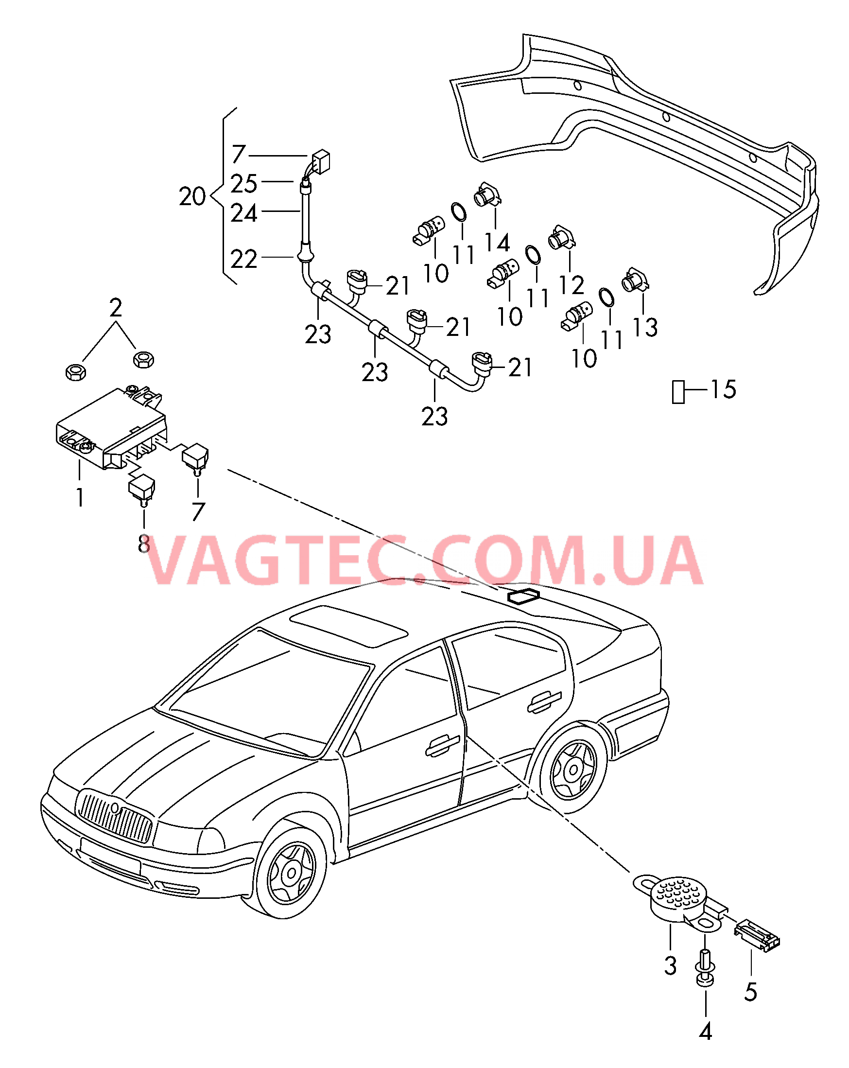 Парковочный ассистент  для SEAT Toledo 2019