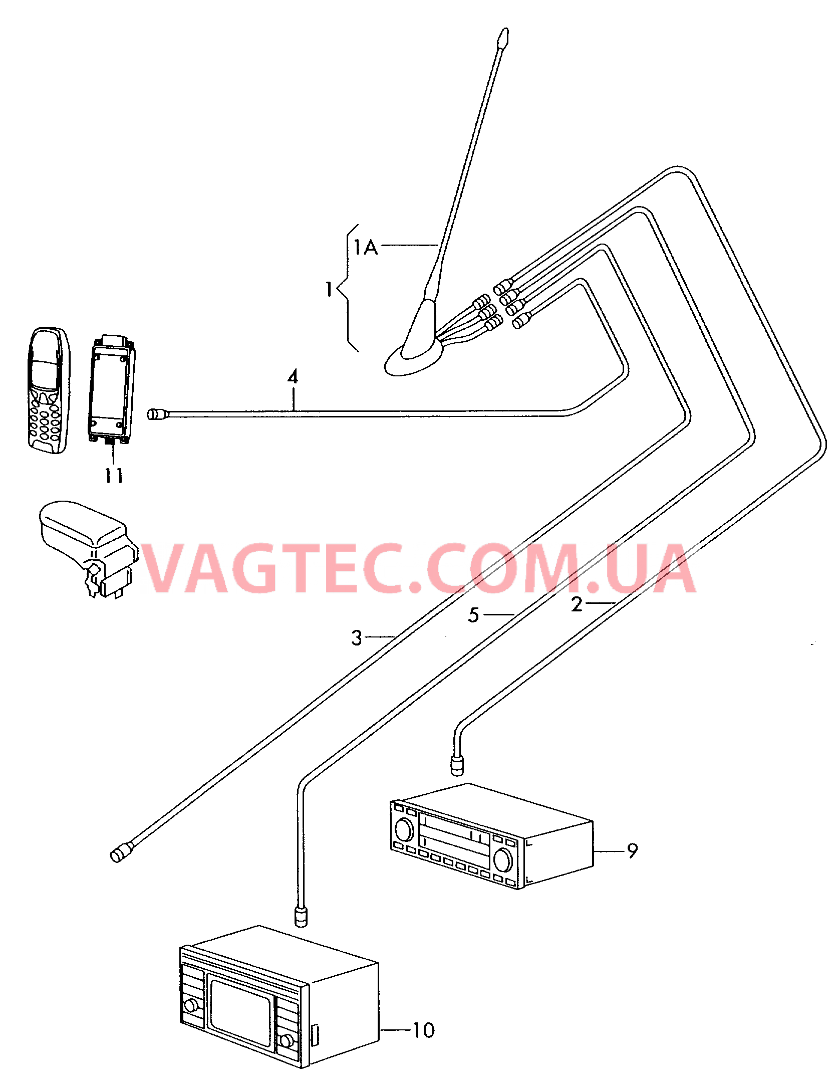 Антенна для крыши Антенный кабель   F             >> 1U-12530 143 F             >> 1U-18530 069 для SKODA Octavia 2003