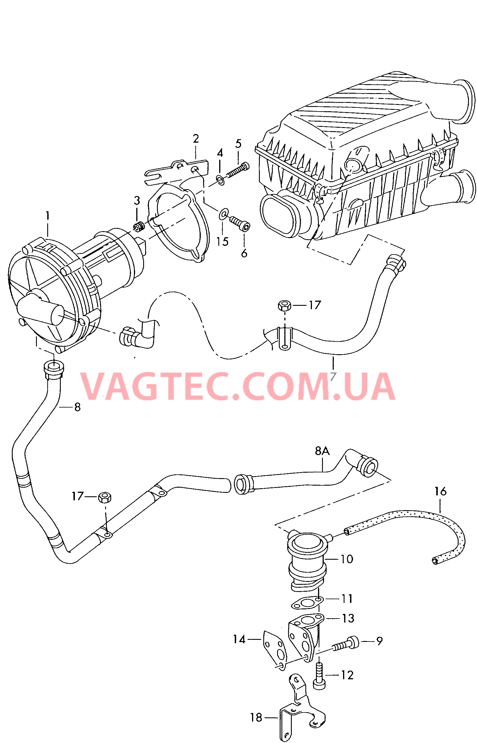 Насос вторичного воздуха   06A 100 335 B, 06A 131 083 B для SKODA Octavia 2010