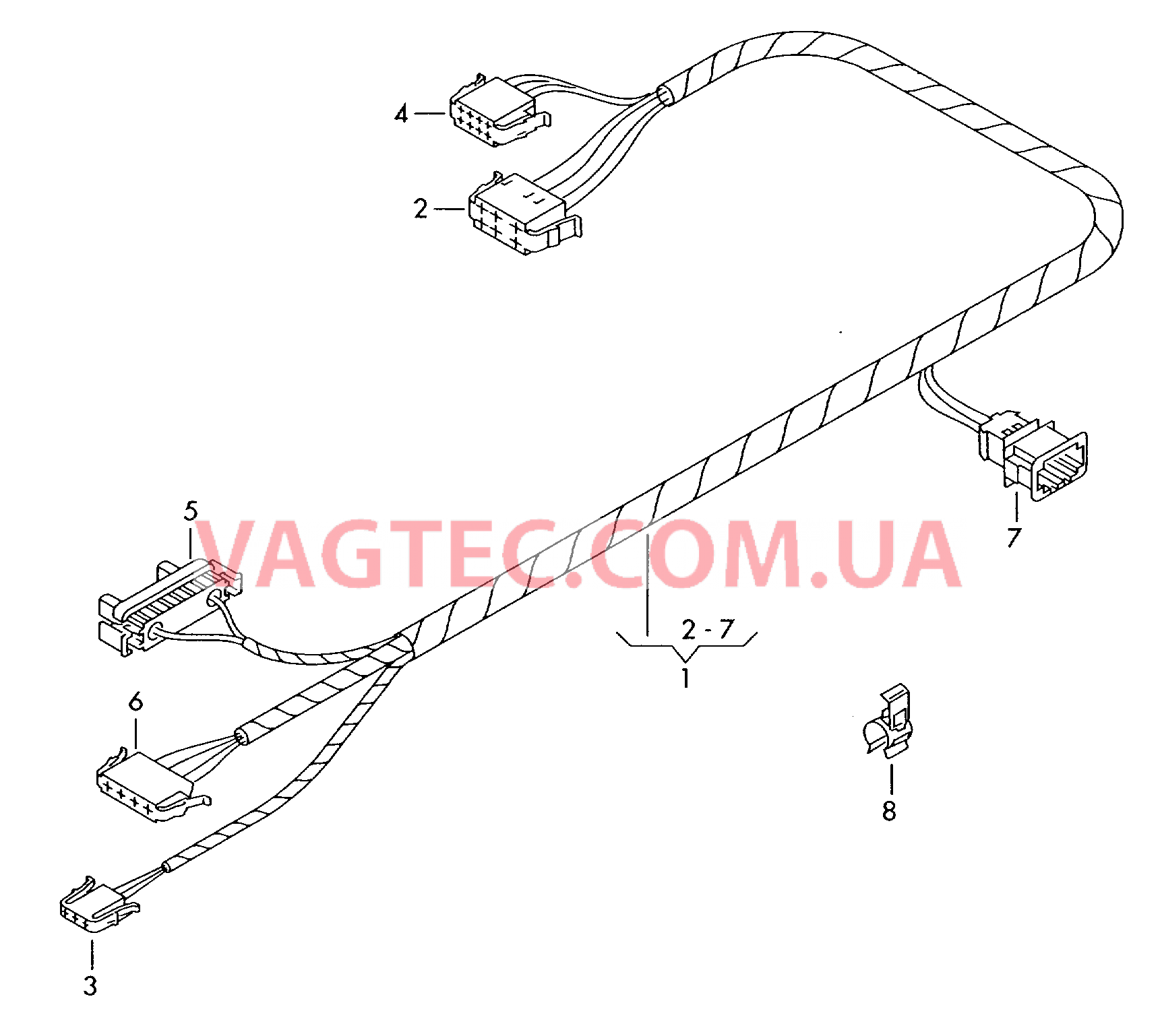 Жгут проводов устройства регулировки отопления  для SKODA Octavia 2004