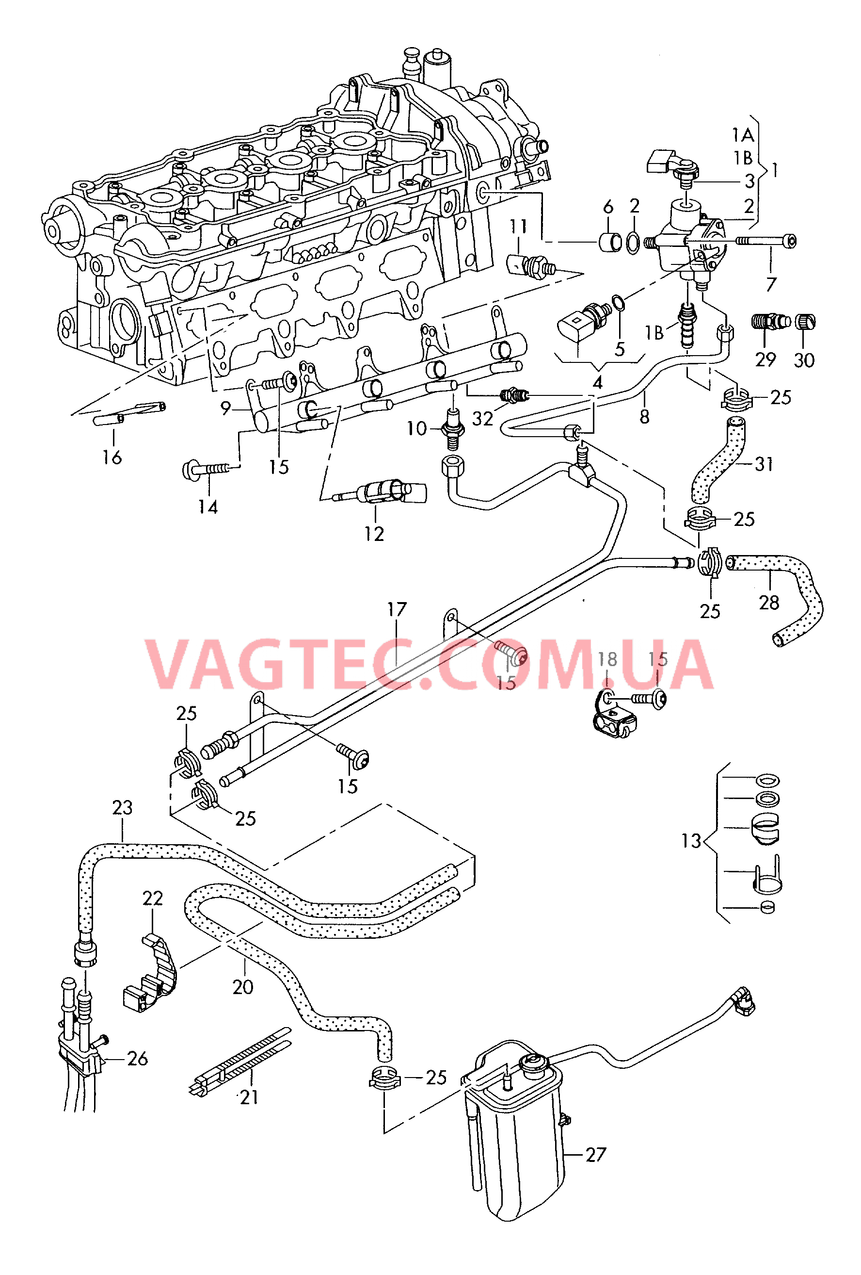 Насос высокого давления Распределитель топлива Форсунка F 8E-6-266 701>> для AUDI A4 2008