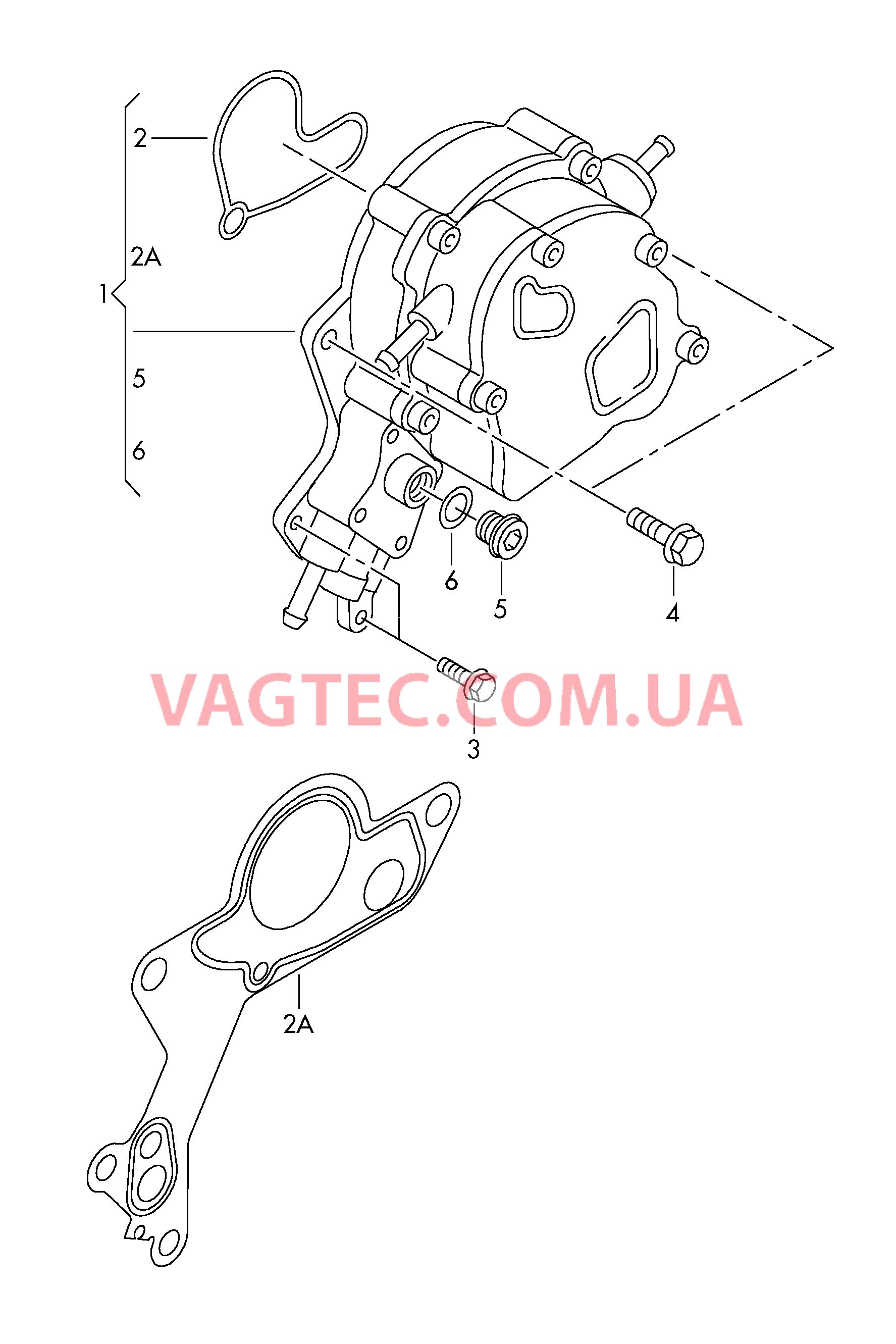 Топливный и вакуумный насос  для VOLKSWAGEN Transporter 2007-1