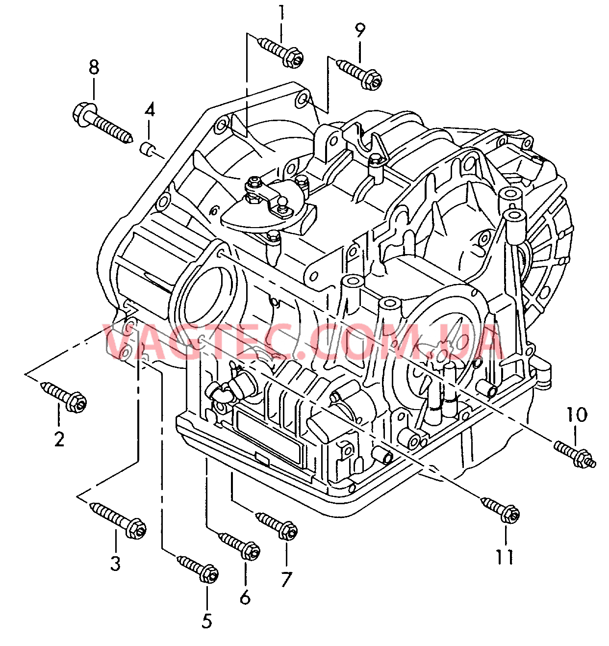 Детали крепления для двигателя и КП  6-ступенчатая АКП  для VOLKSWAGEN Jetta 2006-1