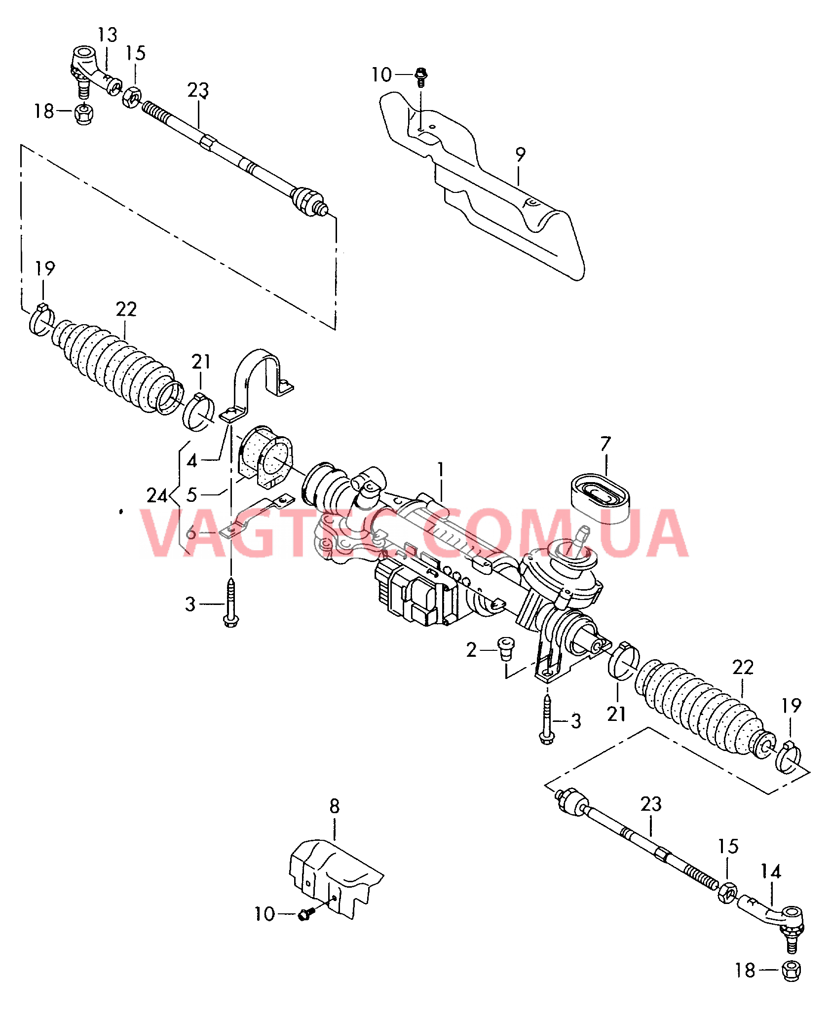 Рулевой механизм  для SKODA Octavia 2010-1