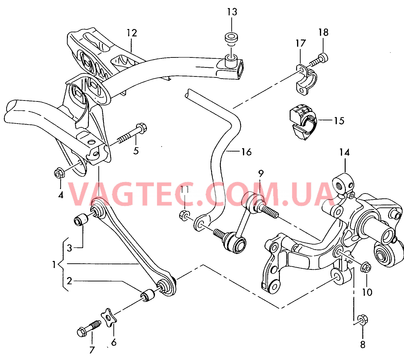 Поперечная рулевая тяга Тяга, соединительная Стабилизатор  для VOLKSWAGEN Golf.Plus 2005