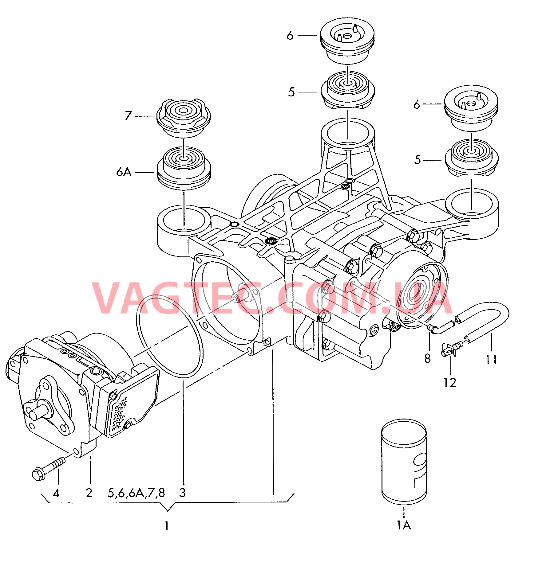 Главная передача в сборе для VW TIGUAN   для VOLKSWAGEN Tiguan 2008