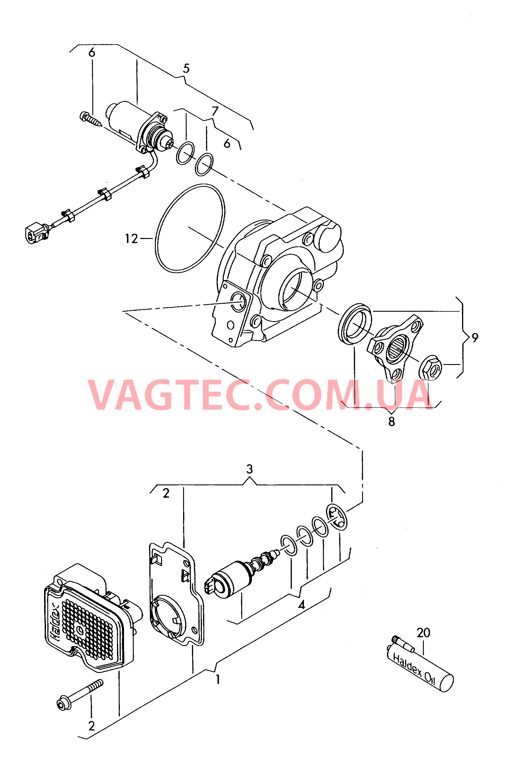 Блок управления полного привода  Подкачивающий насос  для VOLKSWAGEN Transporter 2010-2