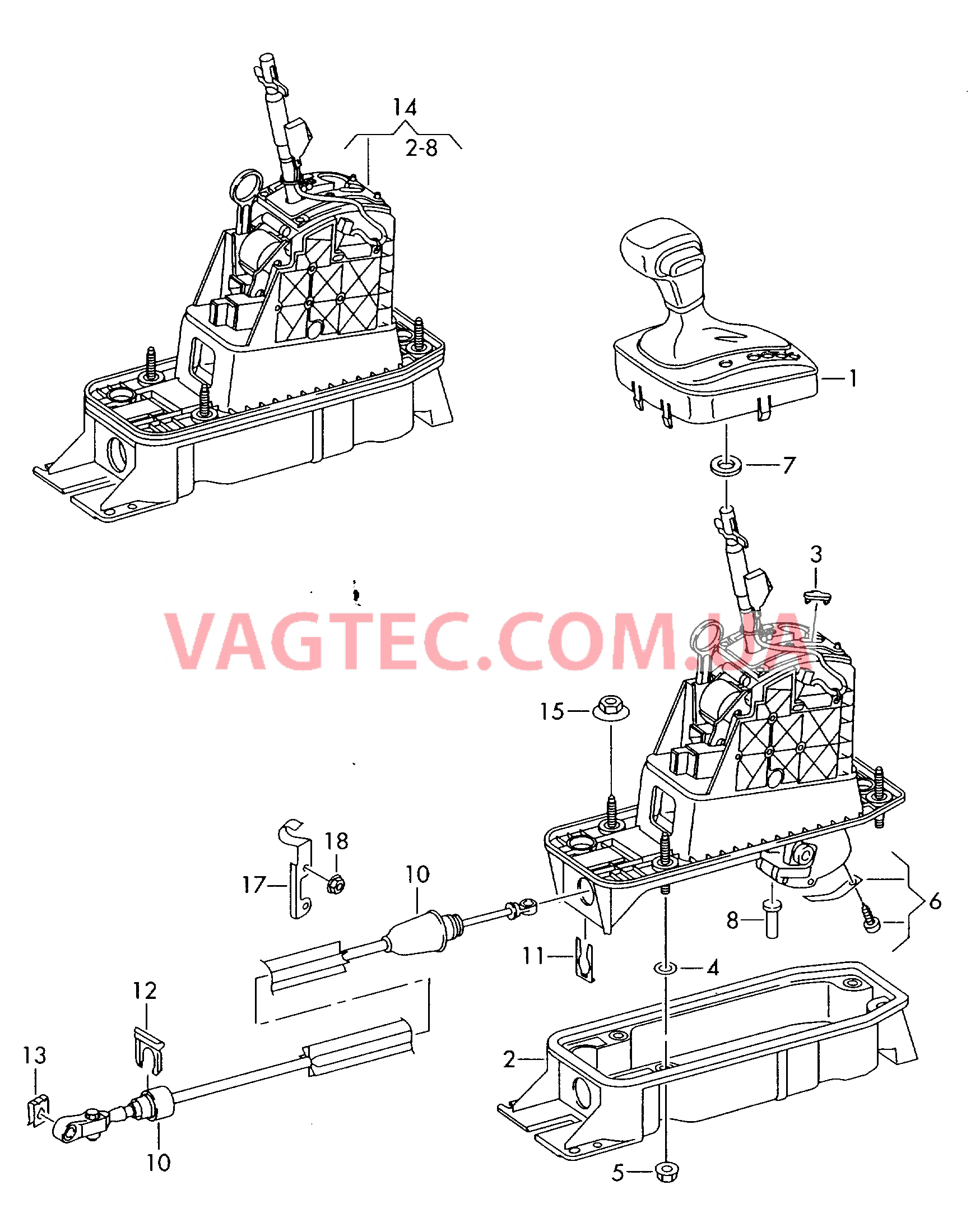 Механизм переключения  FA. LEMFOERDER для SKODA Octavia 2005-1