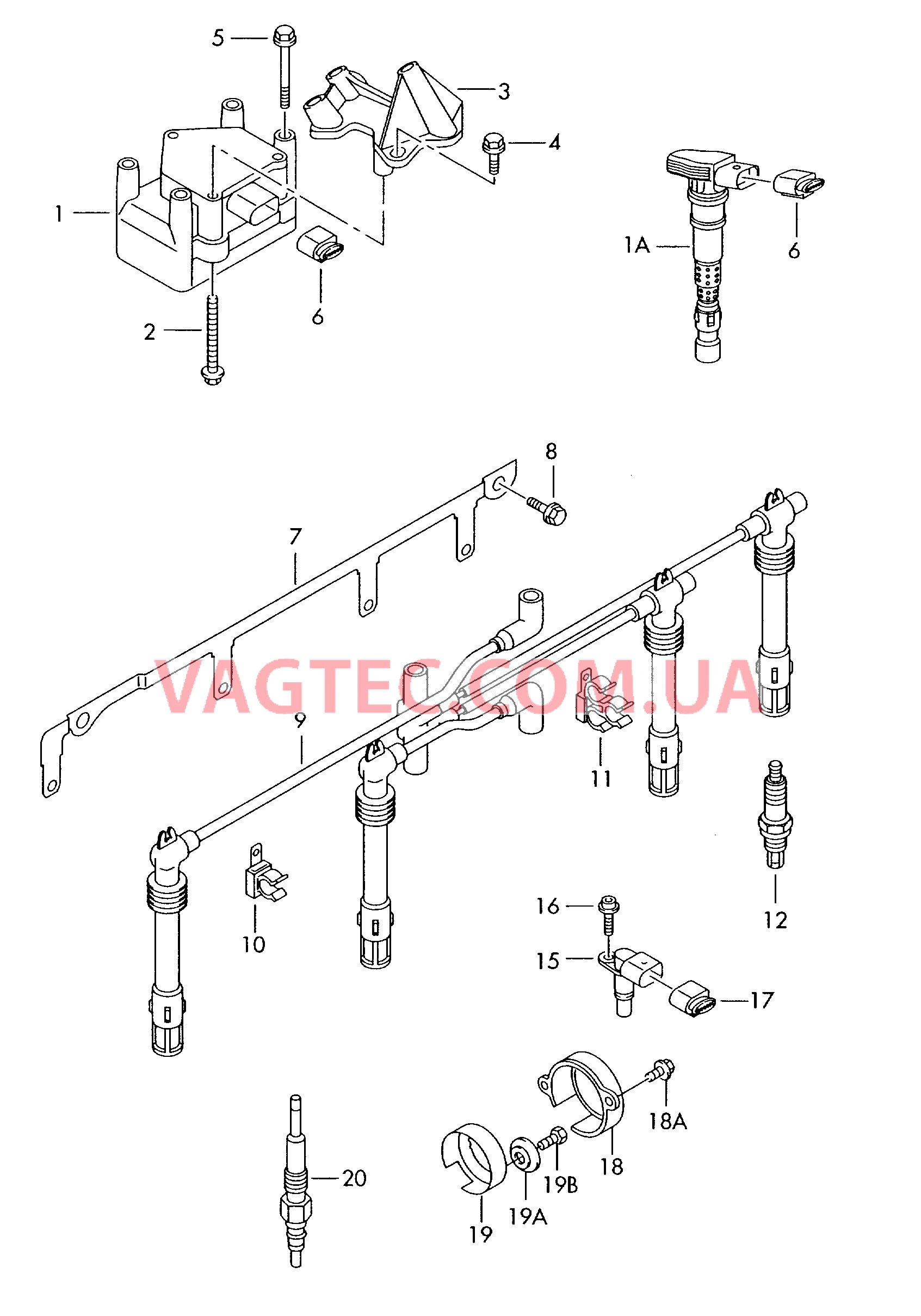 Катушка зажигания Cвеча зажигания Cвеча накаливания  для VOLKSWAGEN Jetta 2006-1