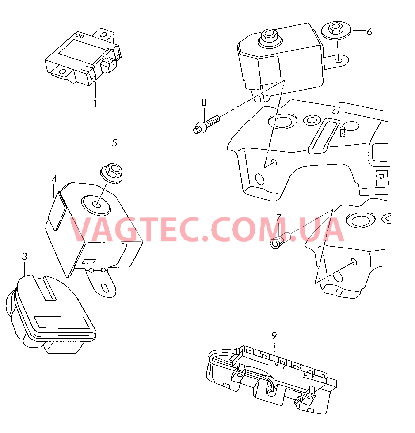 Противоугонная система  для SKODA Octavia 2006-1