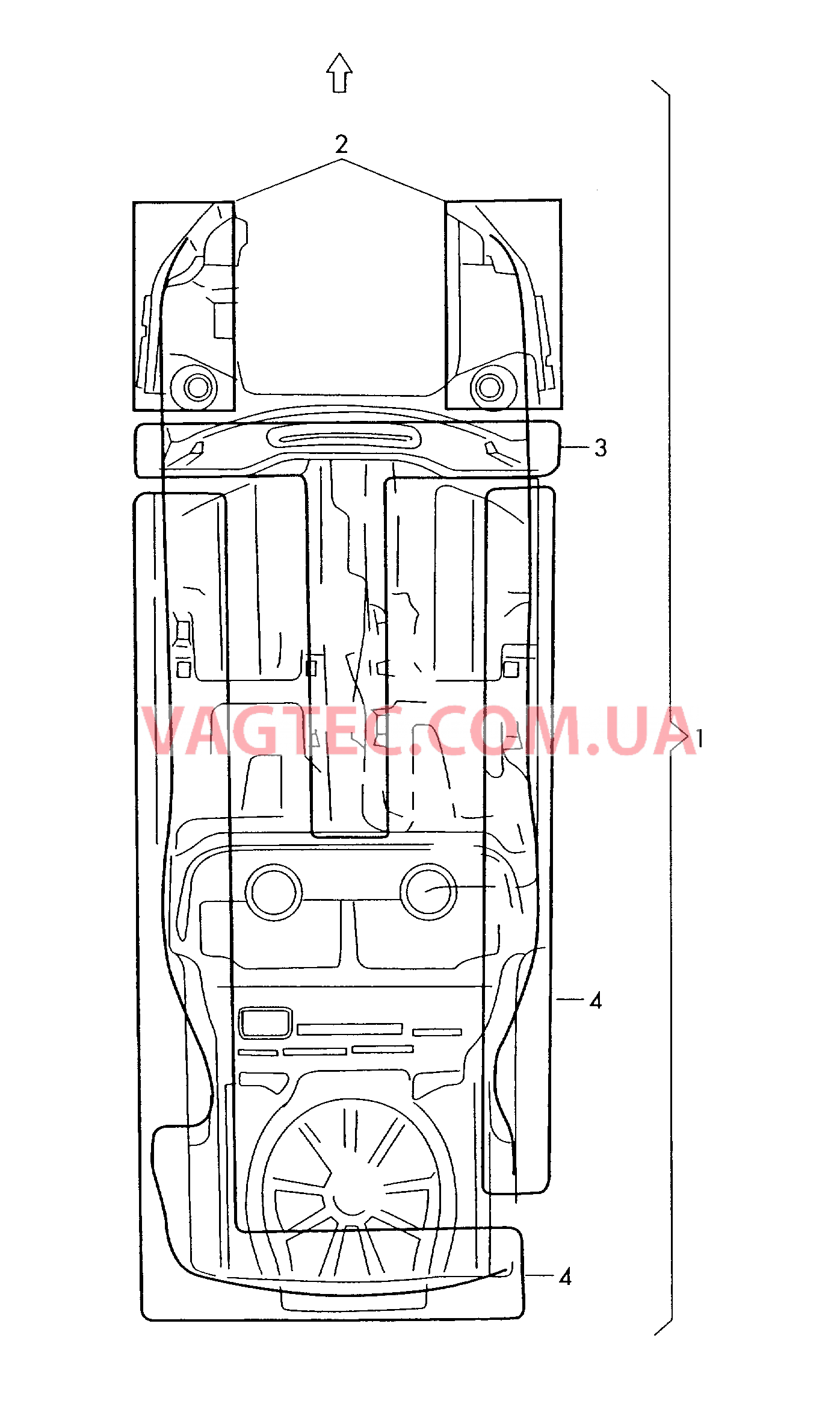 Центральный жгут  для SKODA Octavia 2005-1