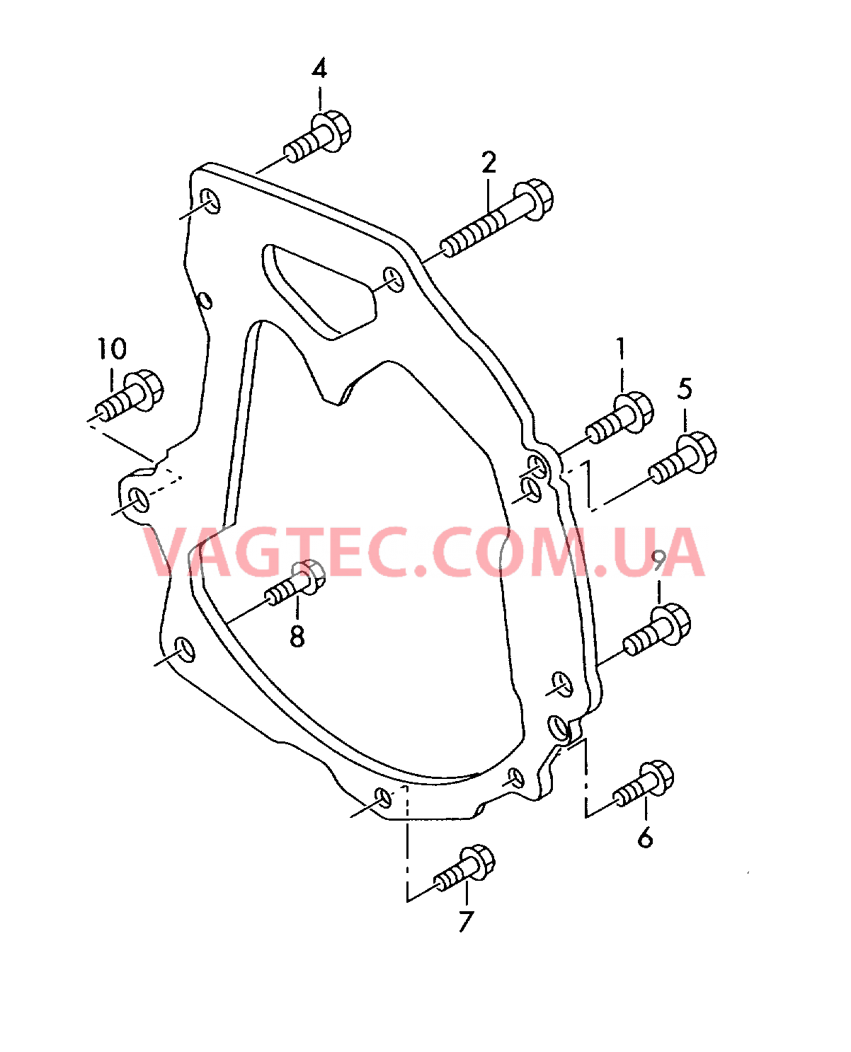 Детали крепления для двигателя и КП  для 7-ступ. КП DSG  для SKODA Octavia 2011-1