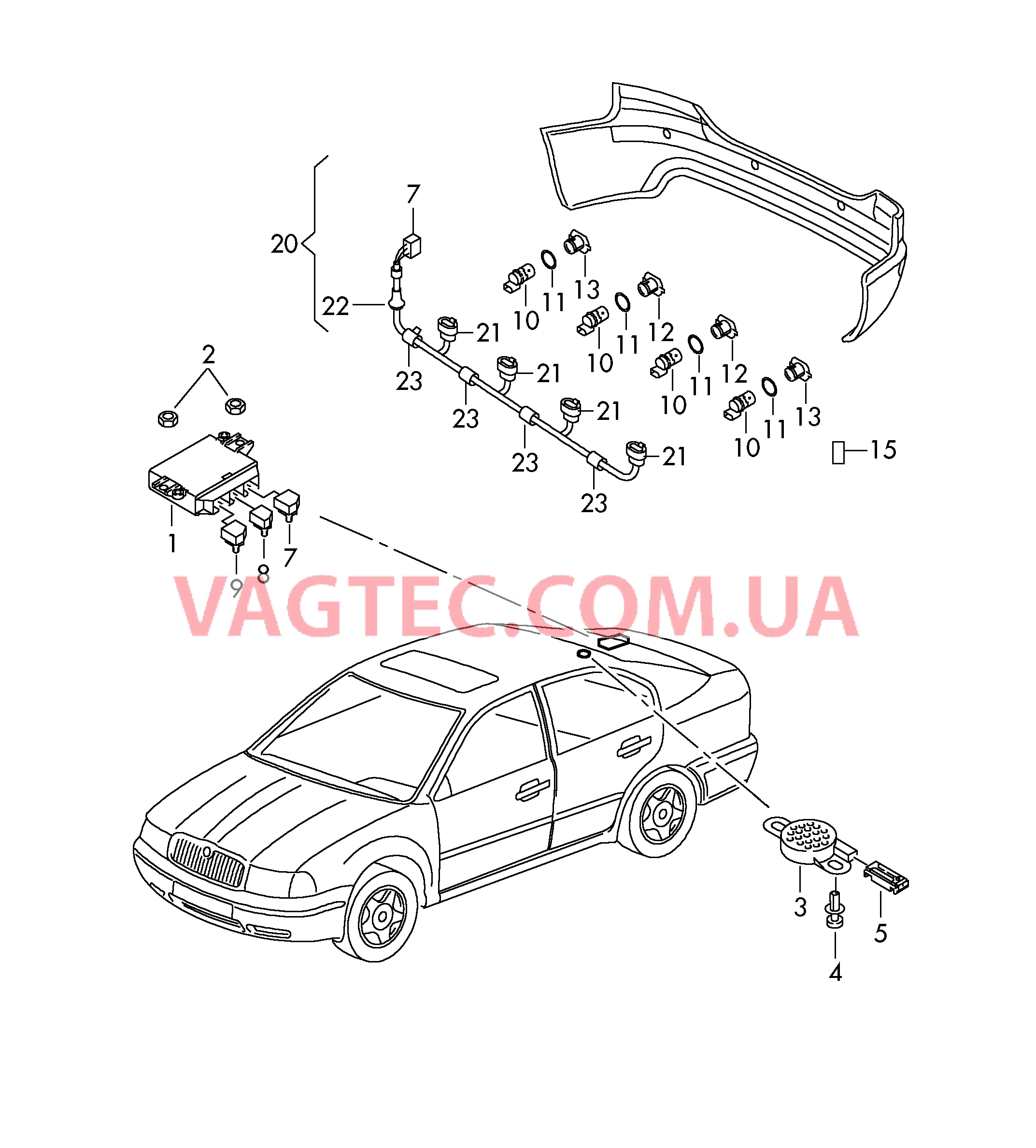 Парковочный ассистент  D - 06.09.2010>> для SKODA Octavia 2012