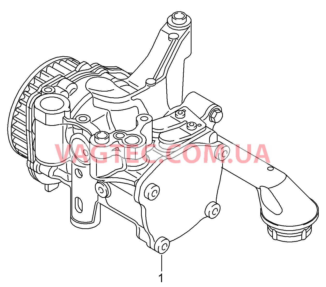 Масляный насос с встроенным вакуумным насосом  для VOLKSWAGEN Passat 2017