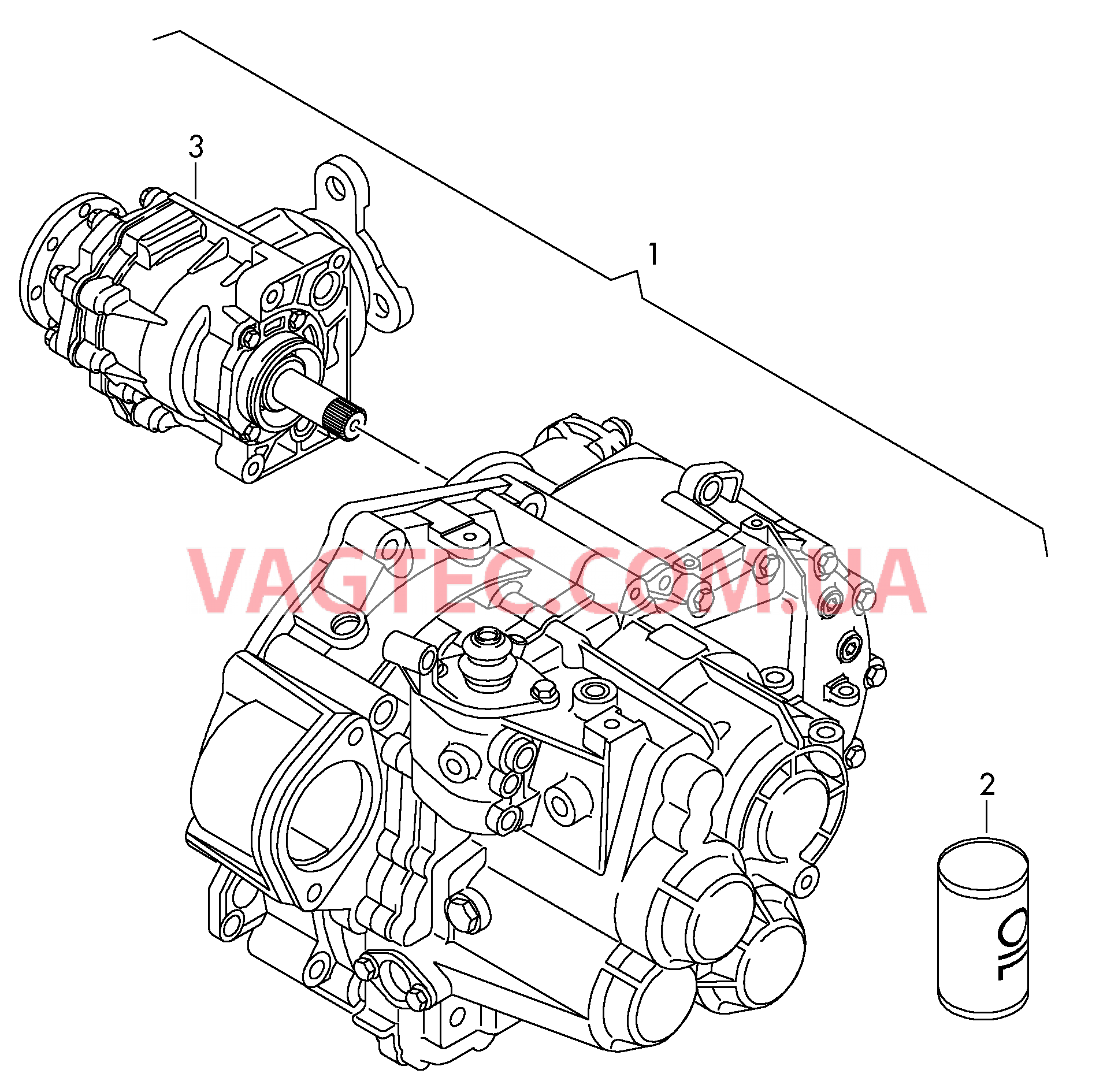 6-ступ. механическая КП для полного привода  для VOLKSWAGEN PACC 2010