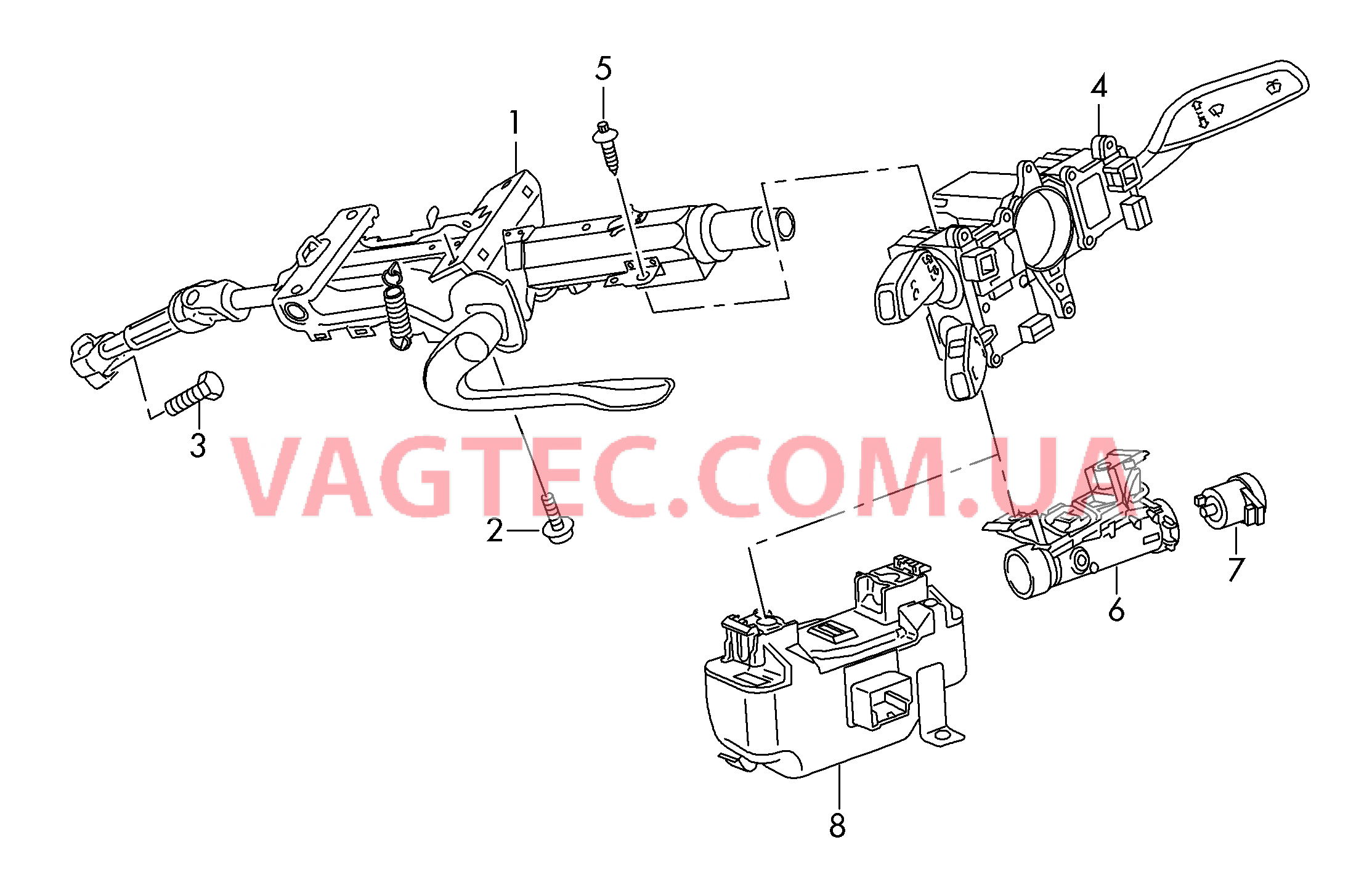 Рулевая колонка  для AUDI A3 2017