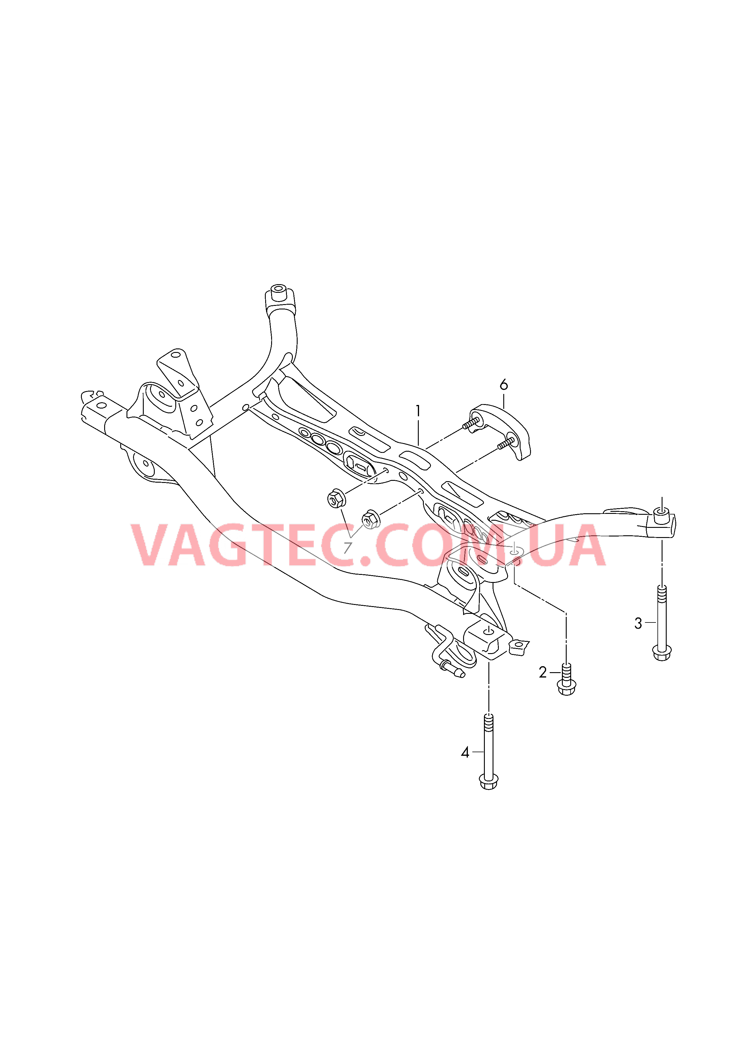 Подрамник  для SEAT Leon 2013-1
