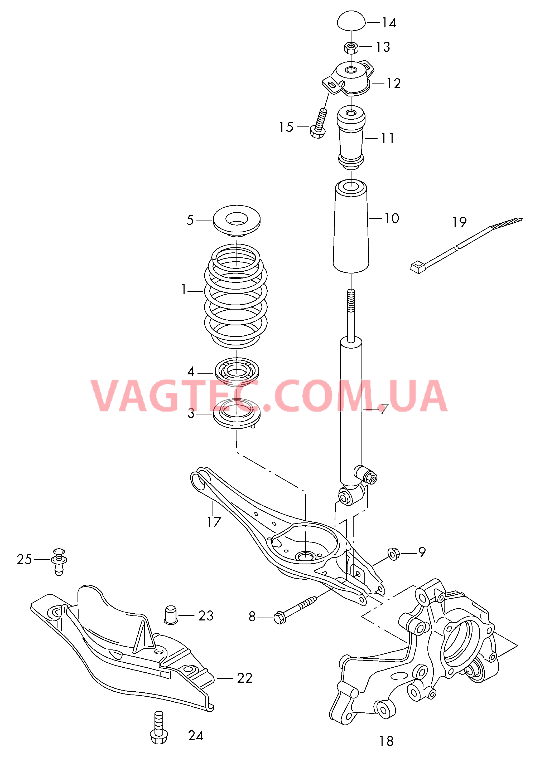 Подвеска Амортизатор для а/м с амортизаторами с электронной регулировкой  для VOLKSWAGEN GOLF 2019