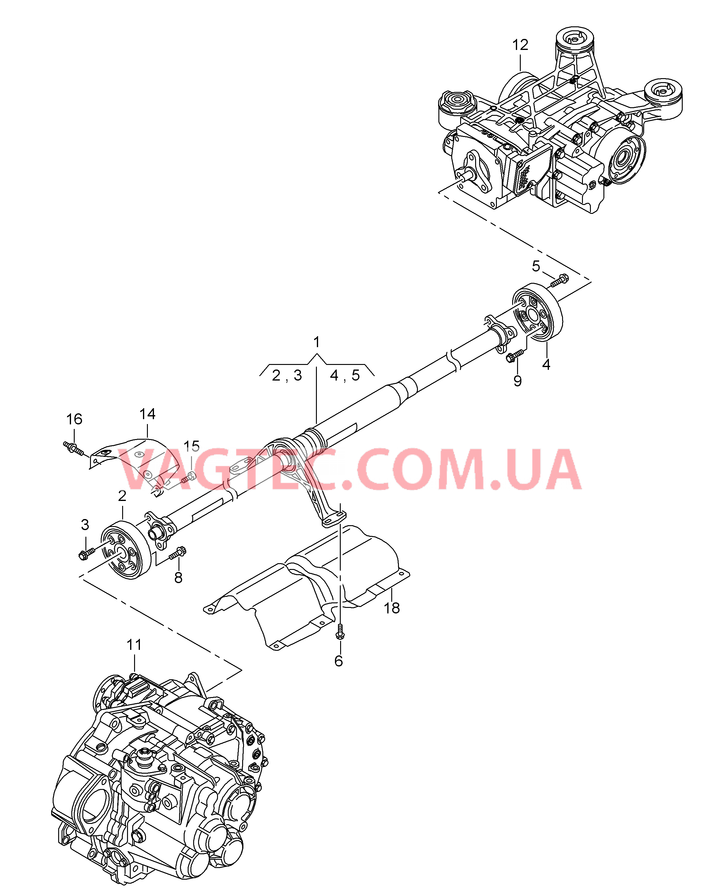 Карданный вал  для VOLKSWAGEN Passat 2017