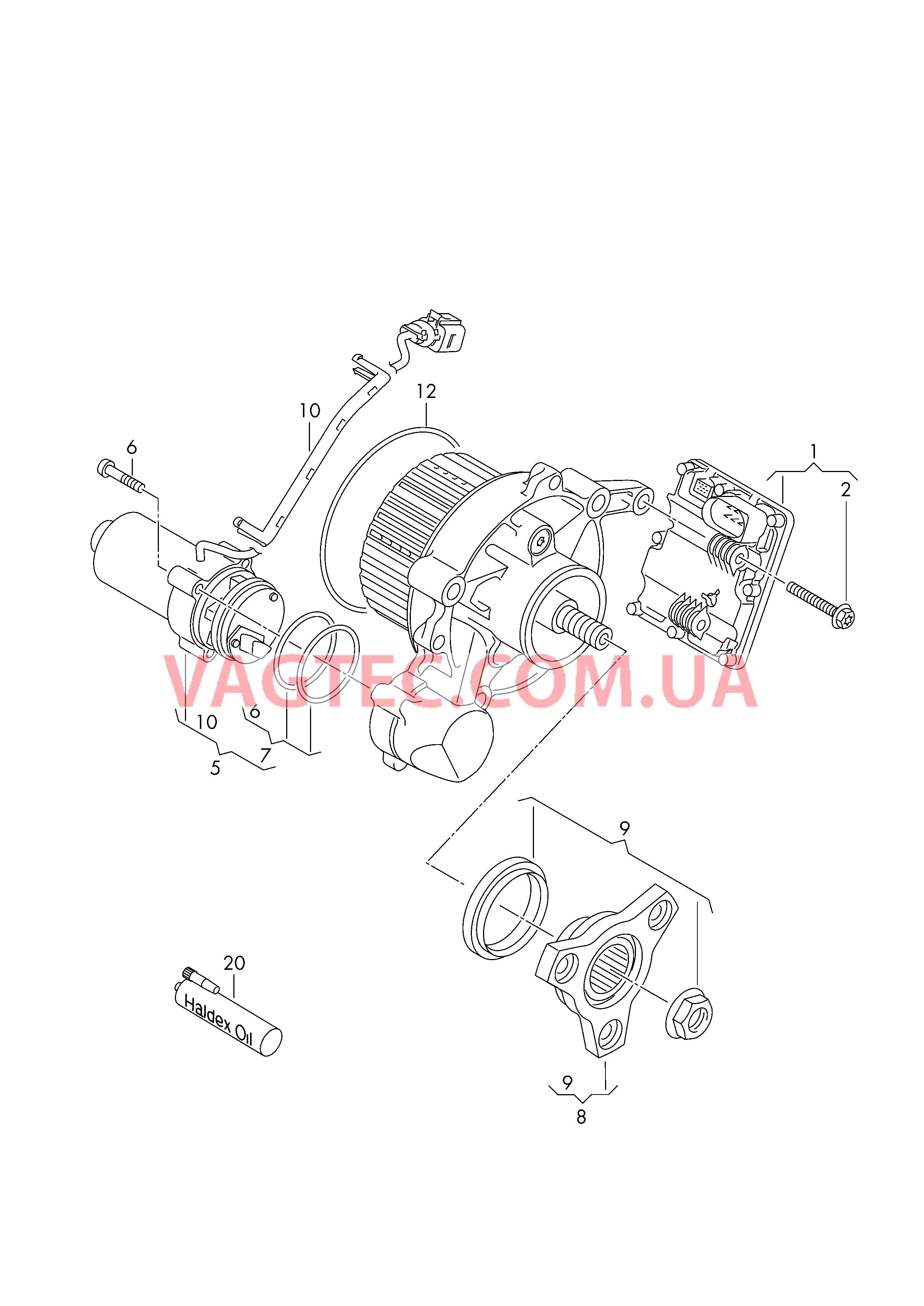 Блок управления полного привода  Подкачивающий насос D - 05.11.2013>> для VOLKSWAGEN Sharan 2016