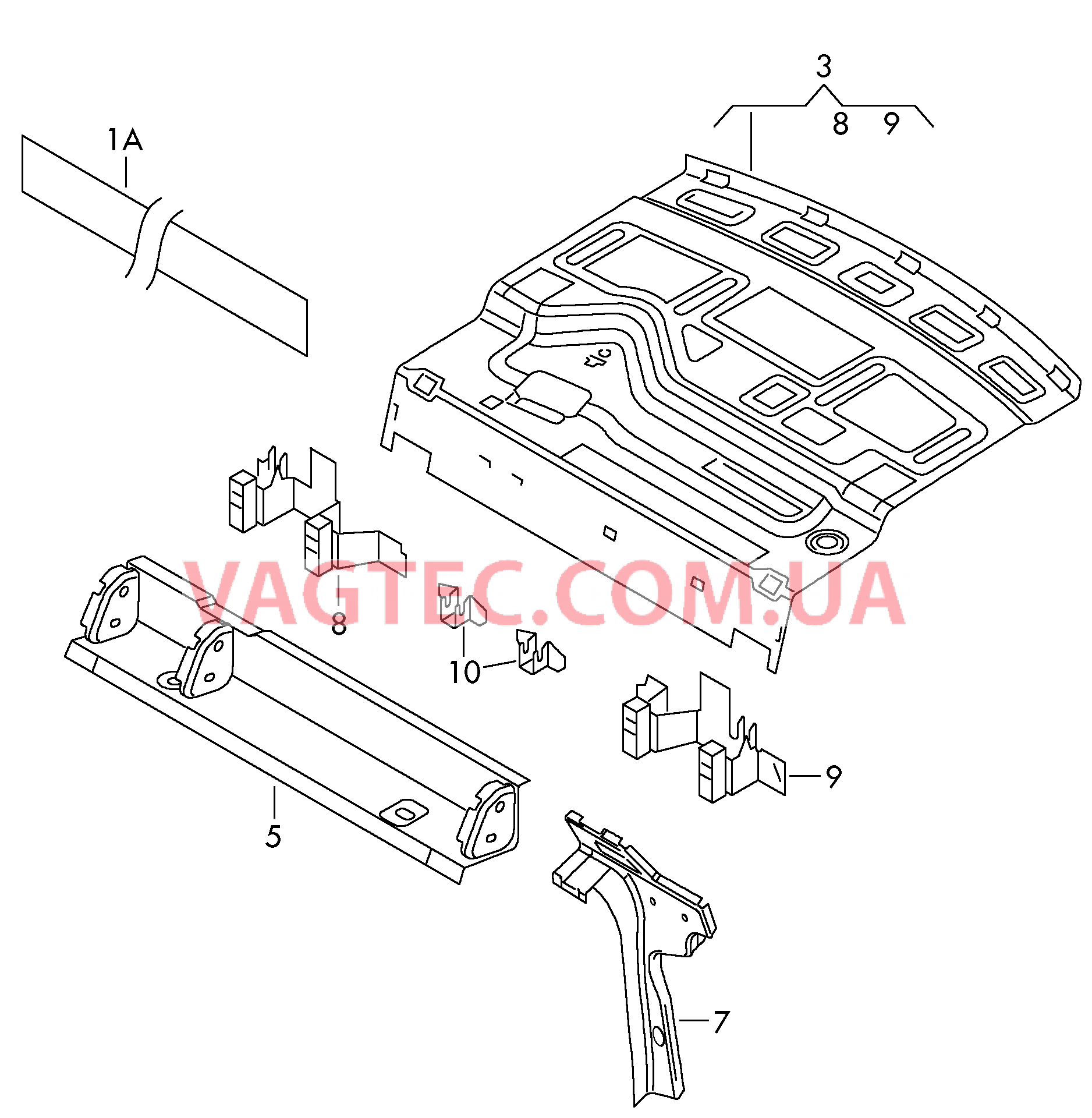 Cтенка задняя  для VOLKSWAGEN Polo 2014-3