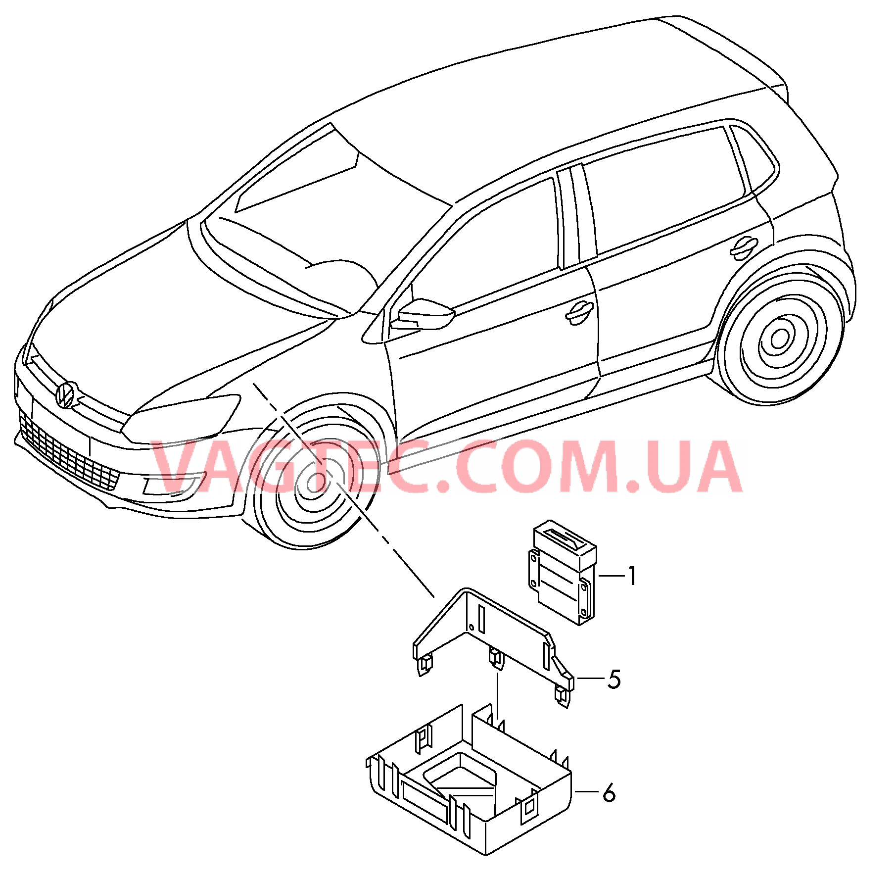 БУ 6-ступенчатой АКП .  для VOLKSWAGEN Polo 2013-1