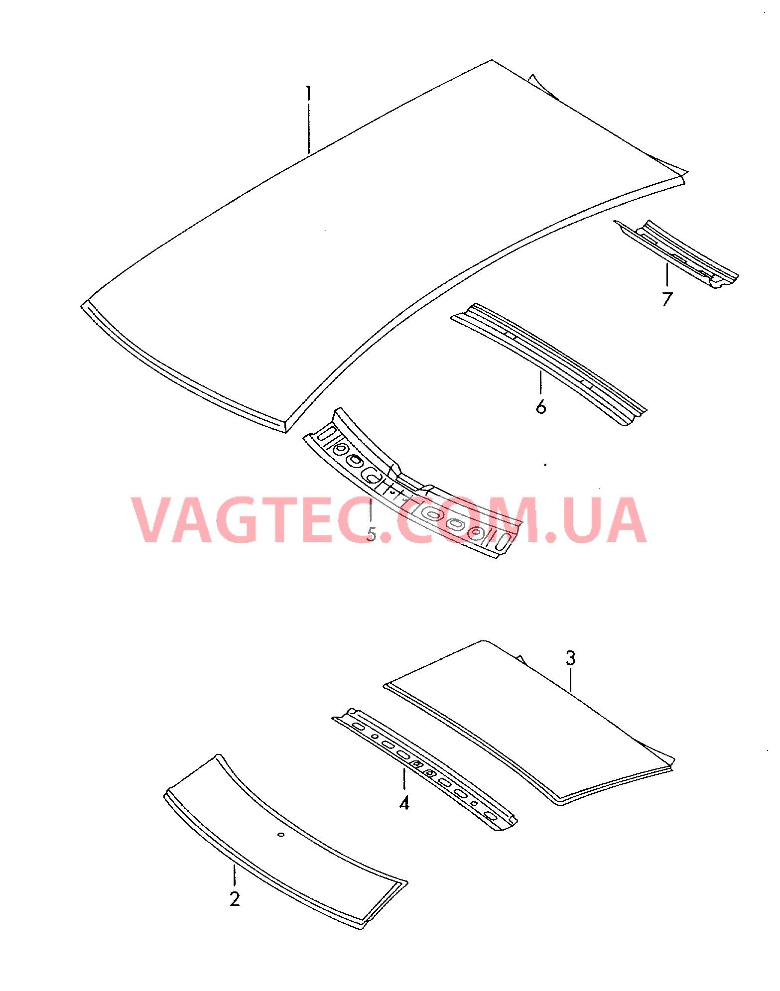 Крыша  для SKODA Roomster 2007