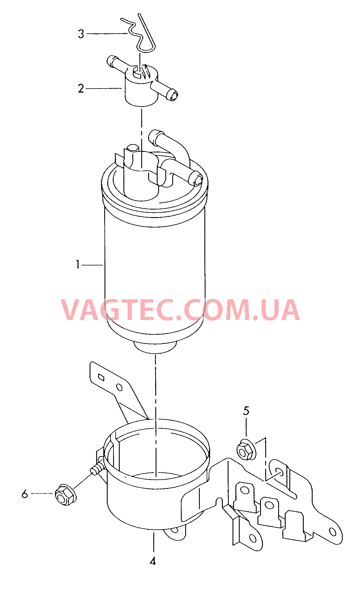 Топливный фильтр  для VOLKSWAGEN Passat 2001