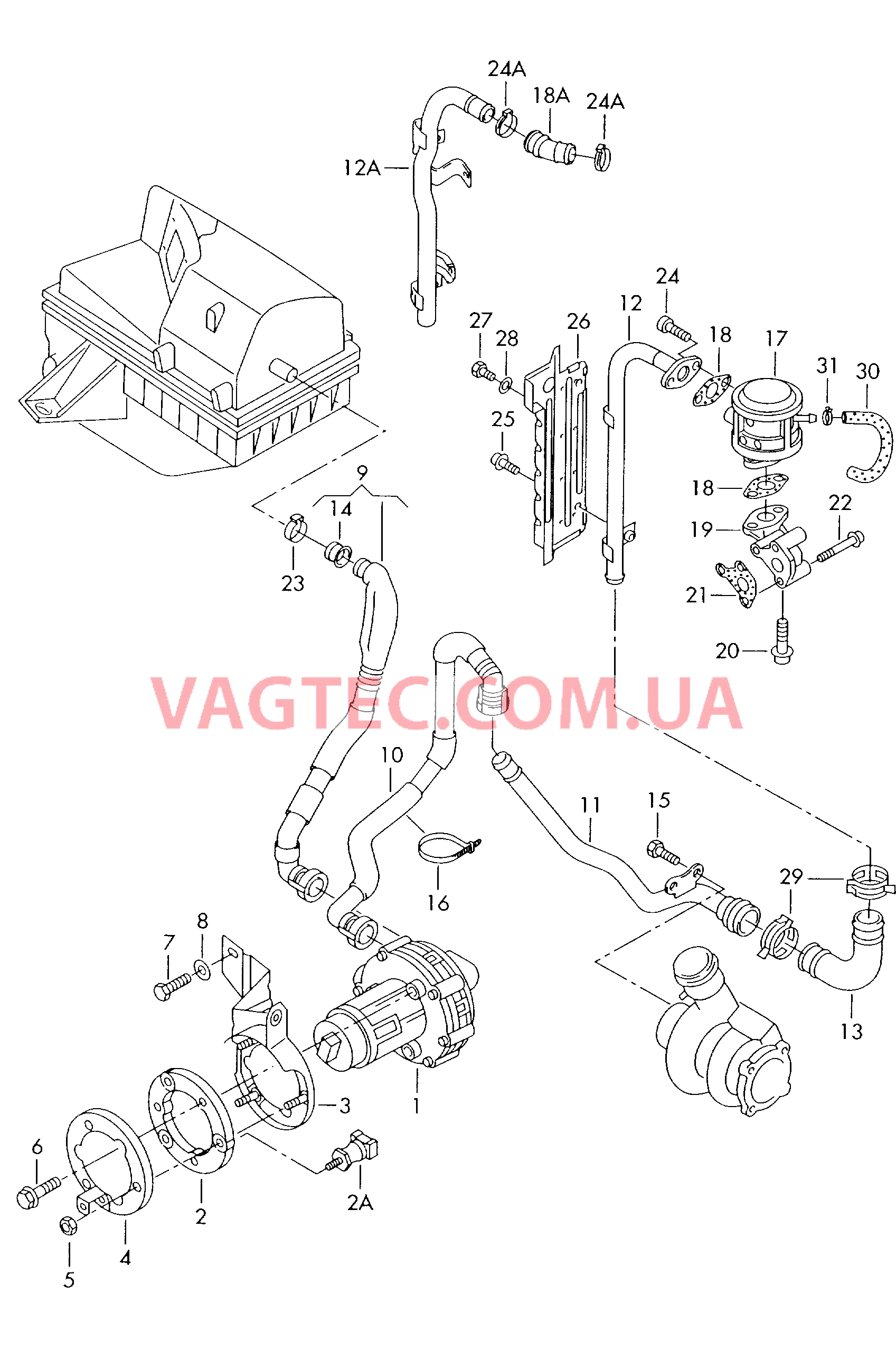 Насос вторичного воздуха  для VOLKSWAGEN Passat 2002