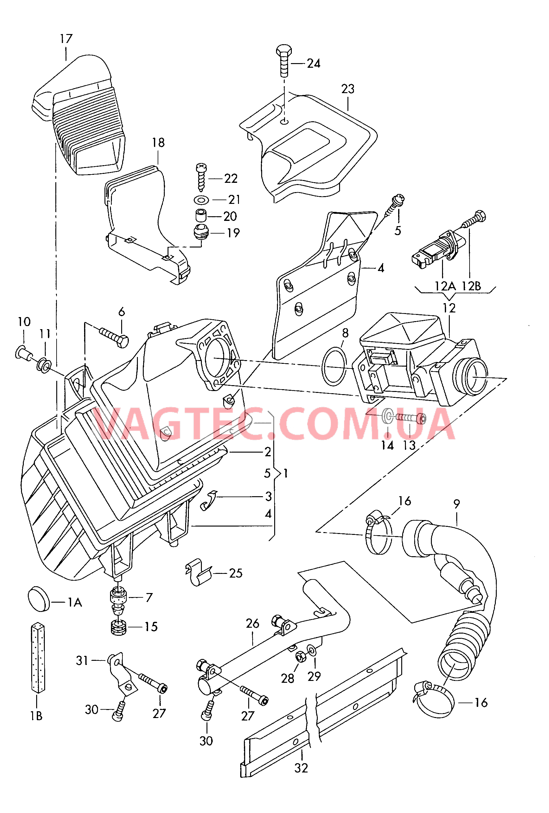 Возд. фильтр с сопутств. деталями  для VOLKSWAGEN Passat 2005