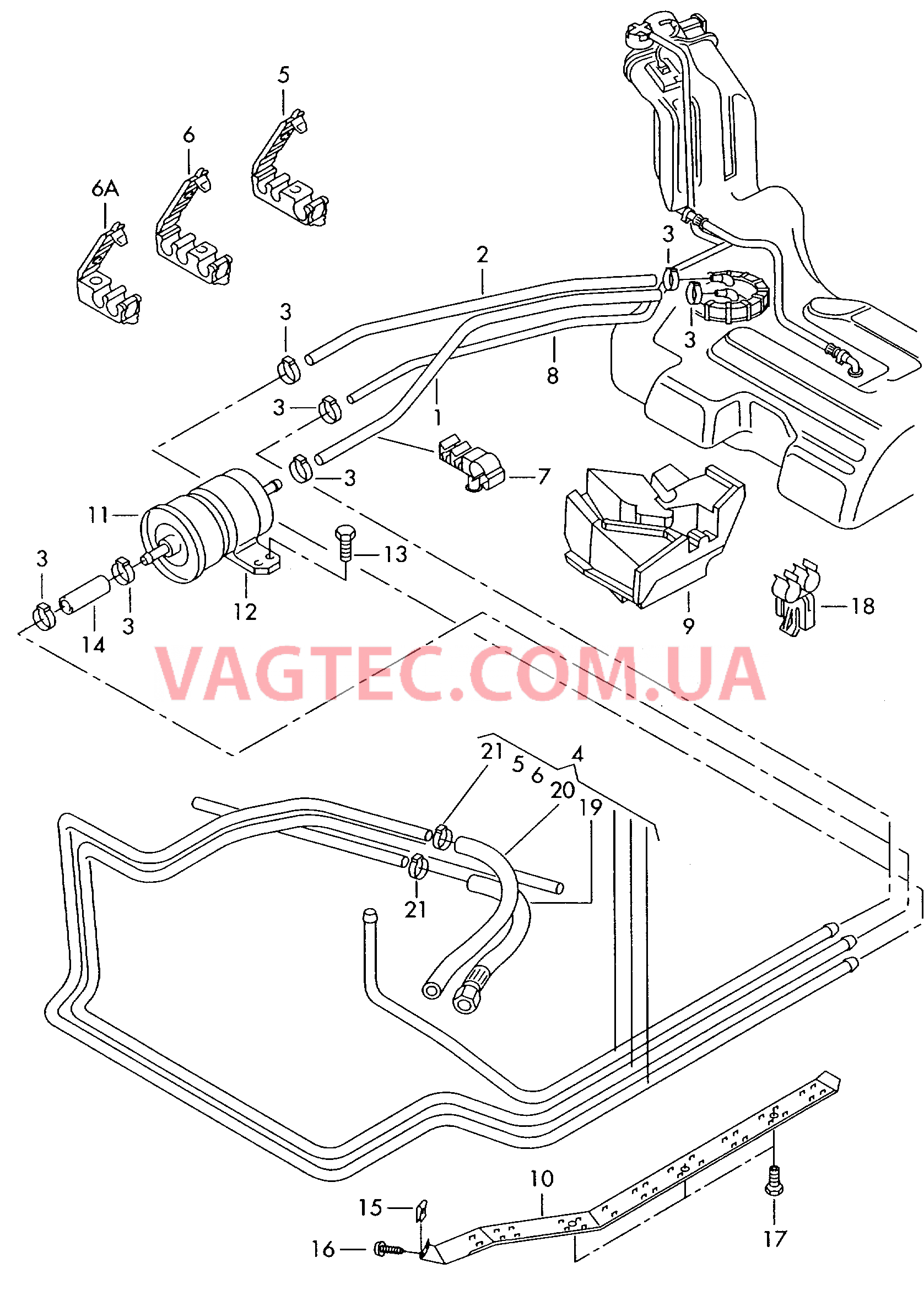 Топливопровод Топливный фильтр  для VOLKSWAGEN Passat 2005