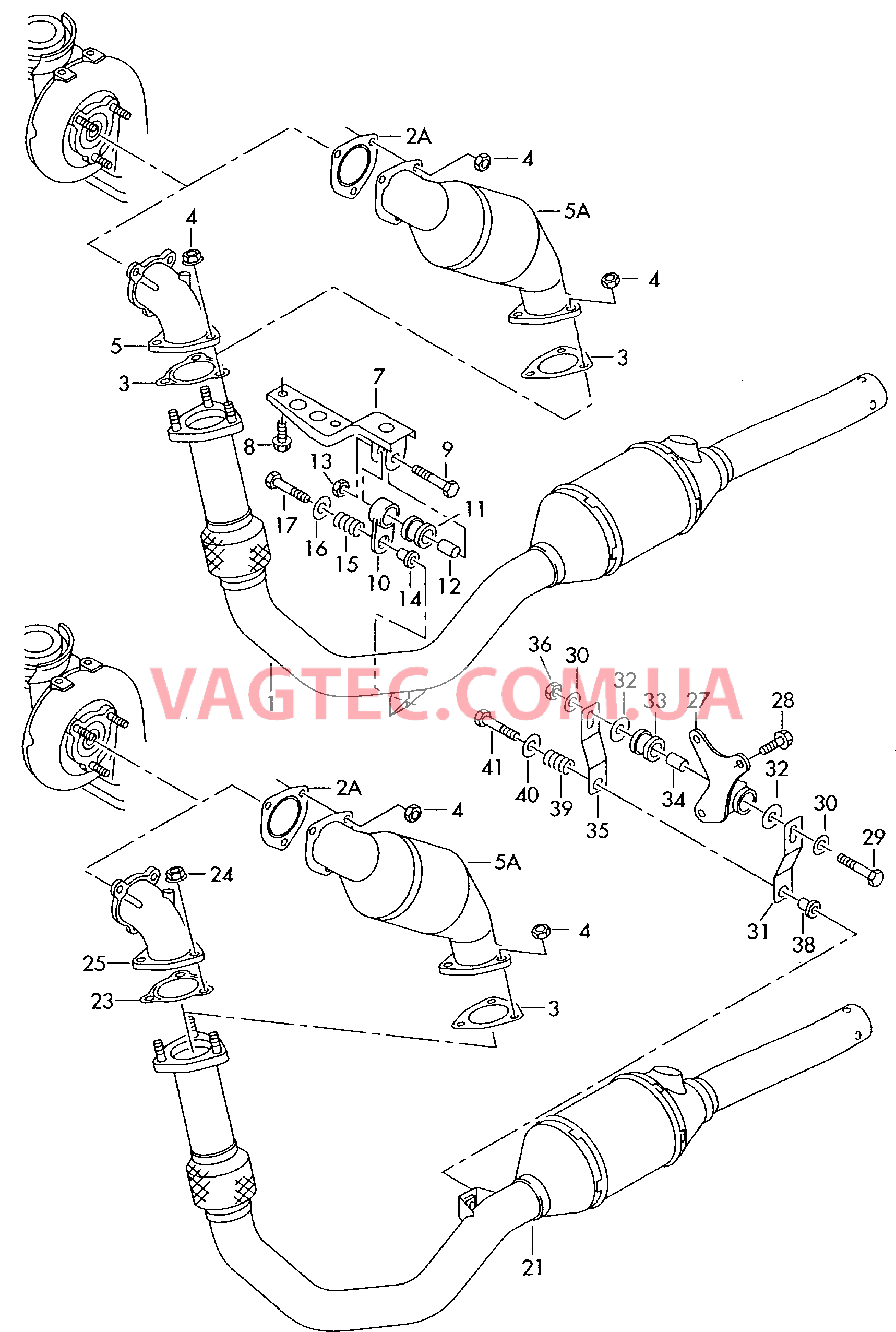 Труба выпуска ОГ с нейтрализат  для VOLKSWAGEN Passat 2005