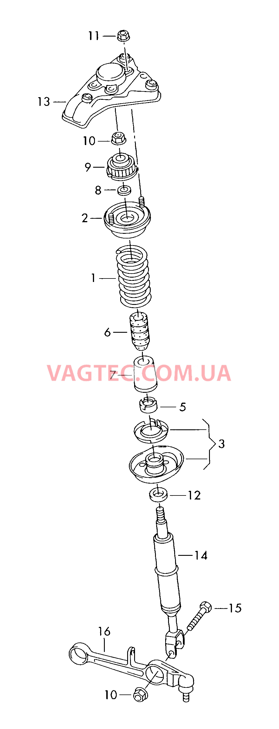 Подвеска Амортизатор  для VOLKSWAGEN Passat 2005