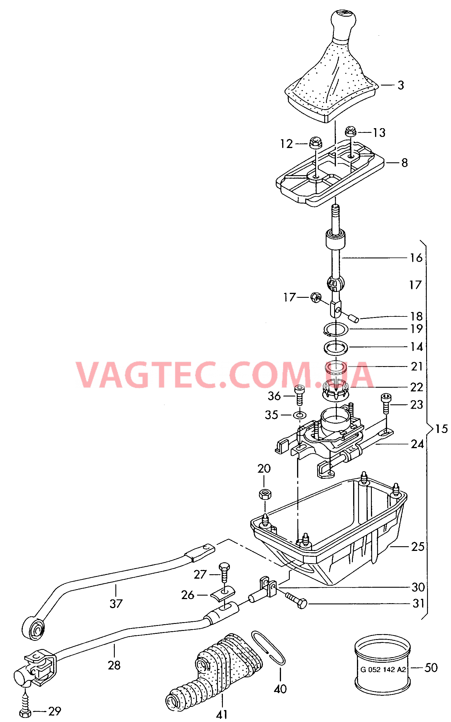 Механизм переключения  для VOLKSWAGEN Passat 2003