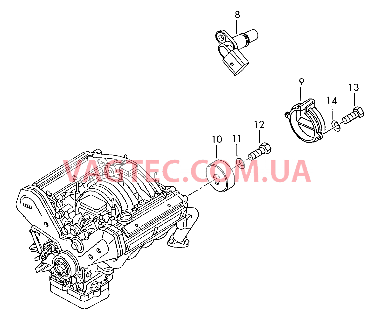 Датчик Холла  для AUDI A4 2005