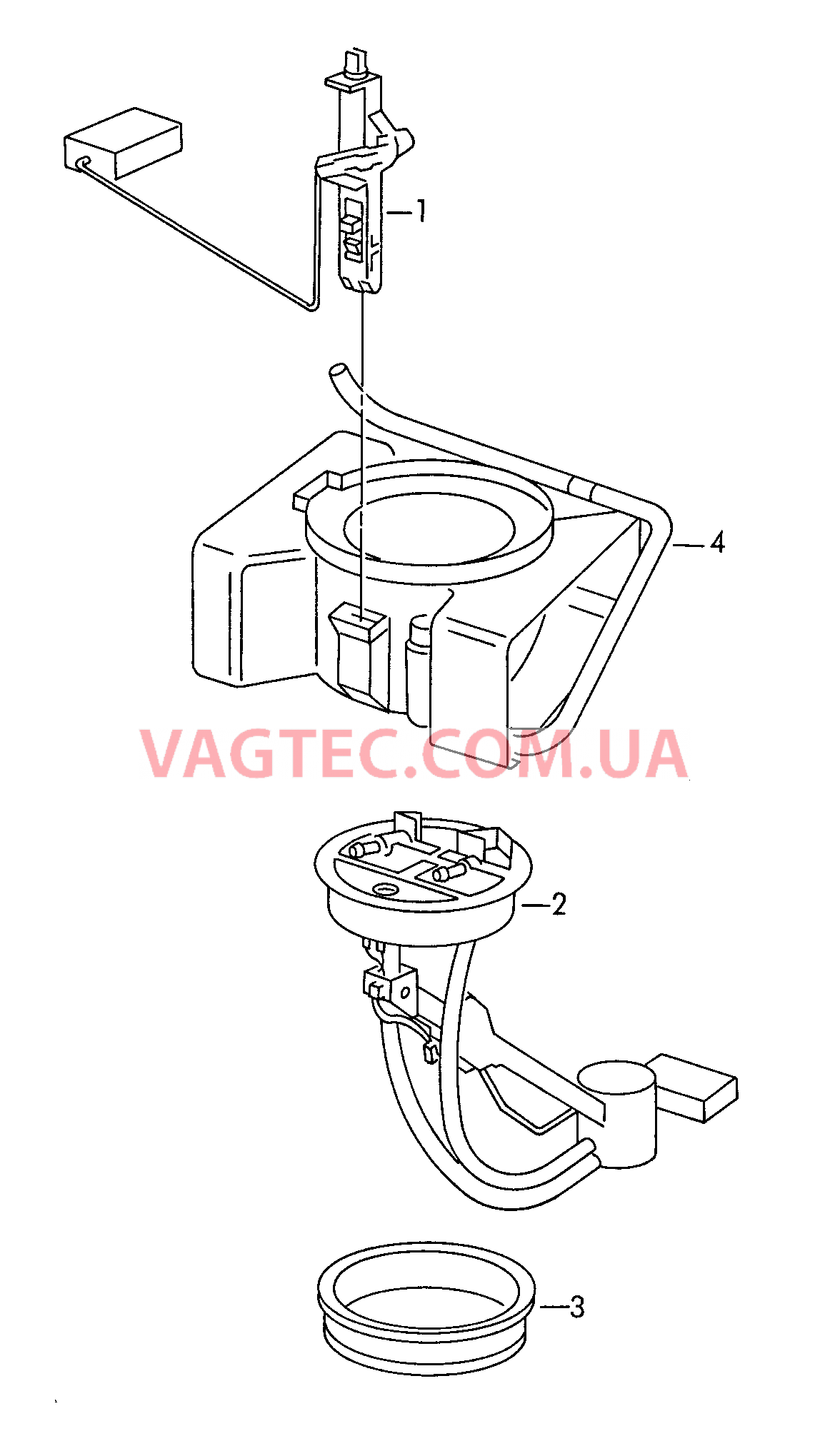 Датчик уровня топлива .  для AUDI A4 2002