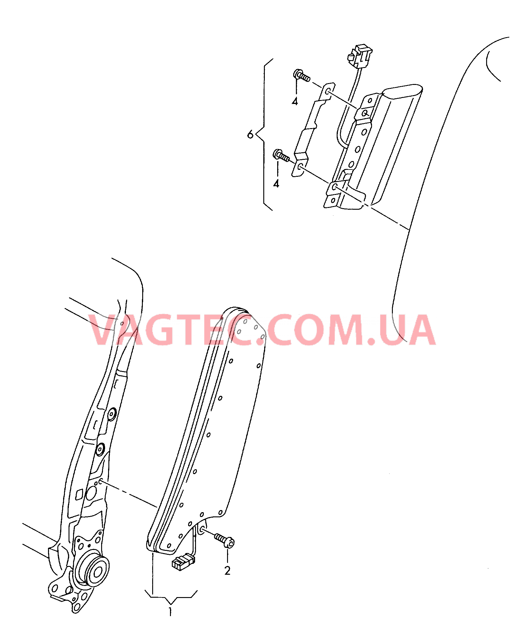 Модуль боковой подушки безоп.  для SKODA Superb 2008-1